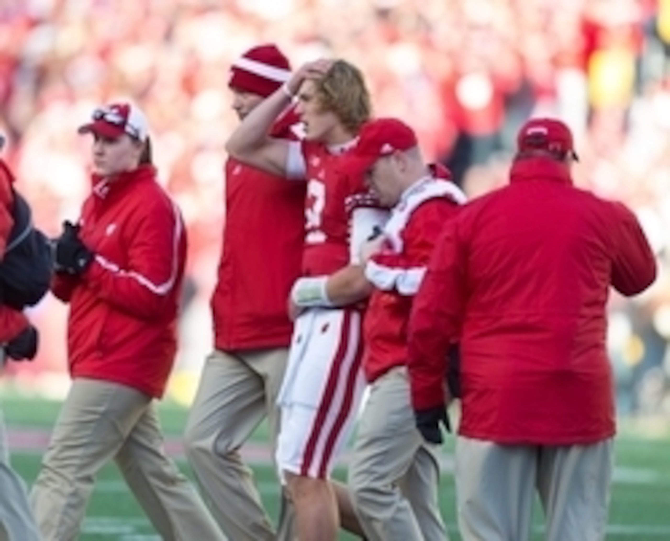 Joel Stave's injury problems coupled with his ineffectiveness has led to questions about who will be the starting quarterback for the Badgers.