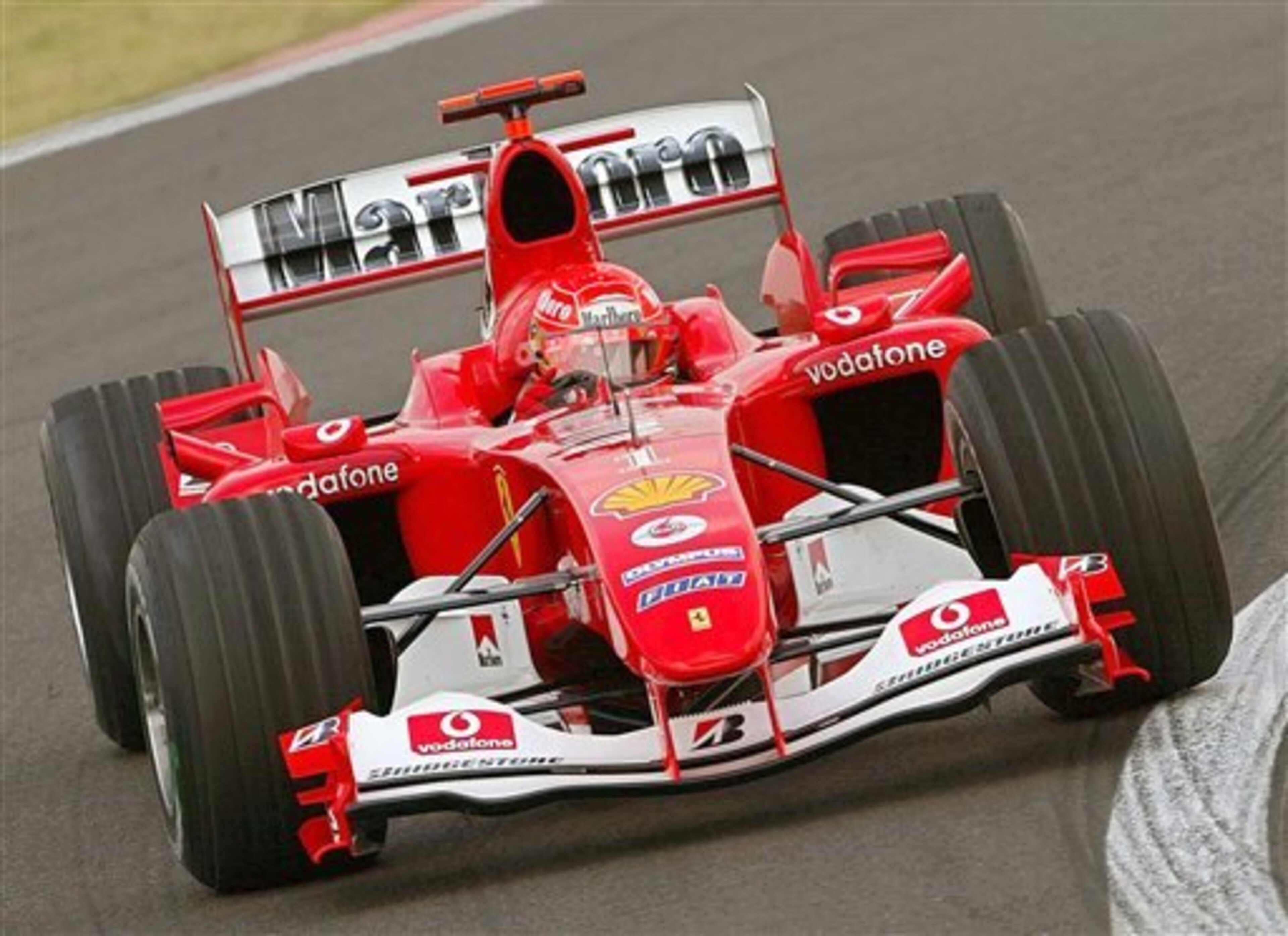 Schumacher in 2004, on the way to his final world championship. Schumacher in 2004, on the way to his final world championship.