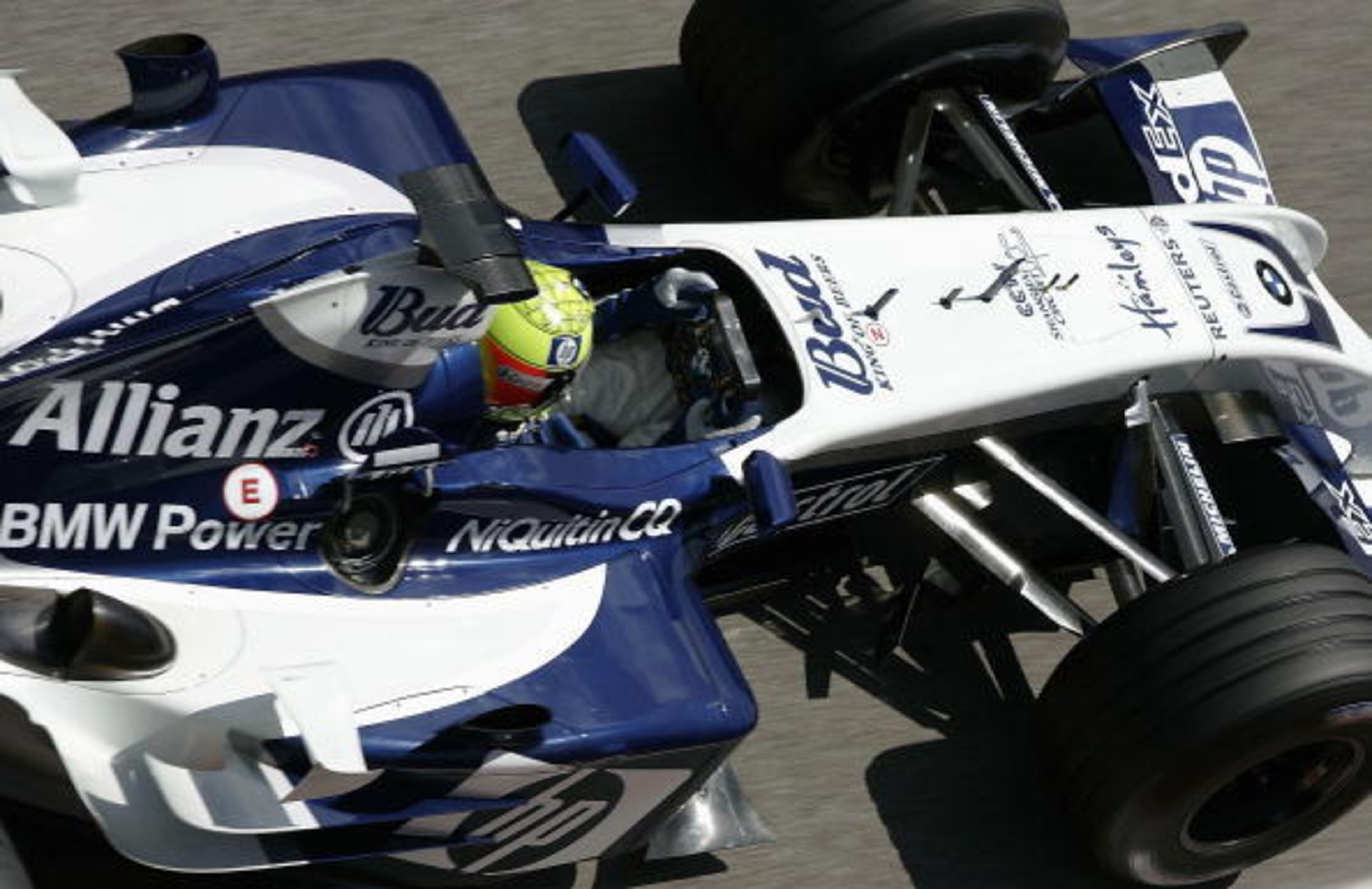 Schumacher at the 2004 Spanish Grand Prix. Schumacher at the 2004 Spanish Grand Prix.