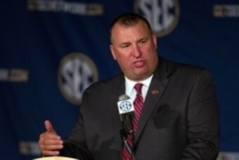 Arkansas head coach Bret Bielema