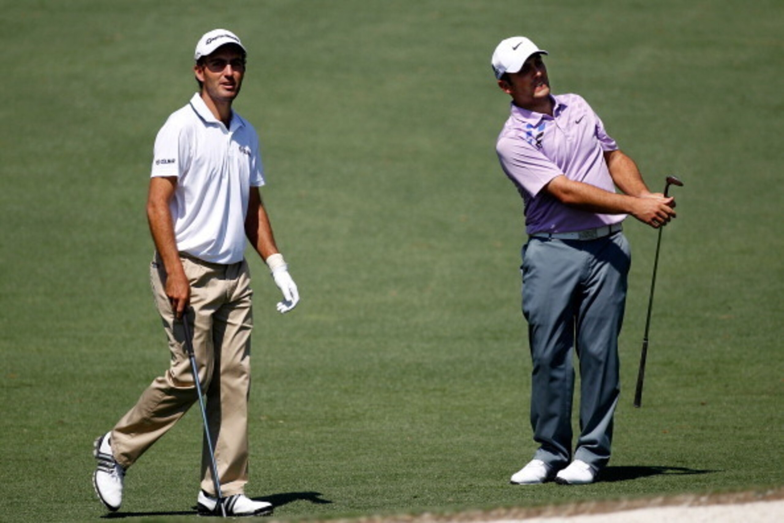 The Molinari brothers were in full and seemingly synchronized swing in Round 1.