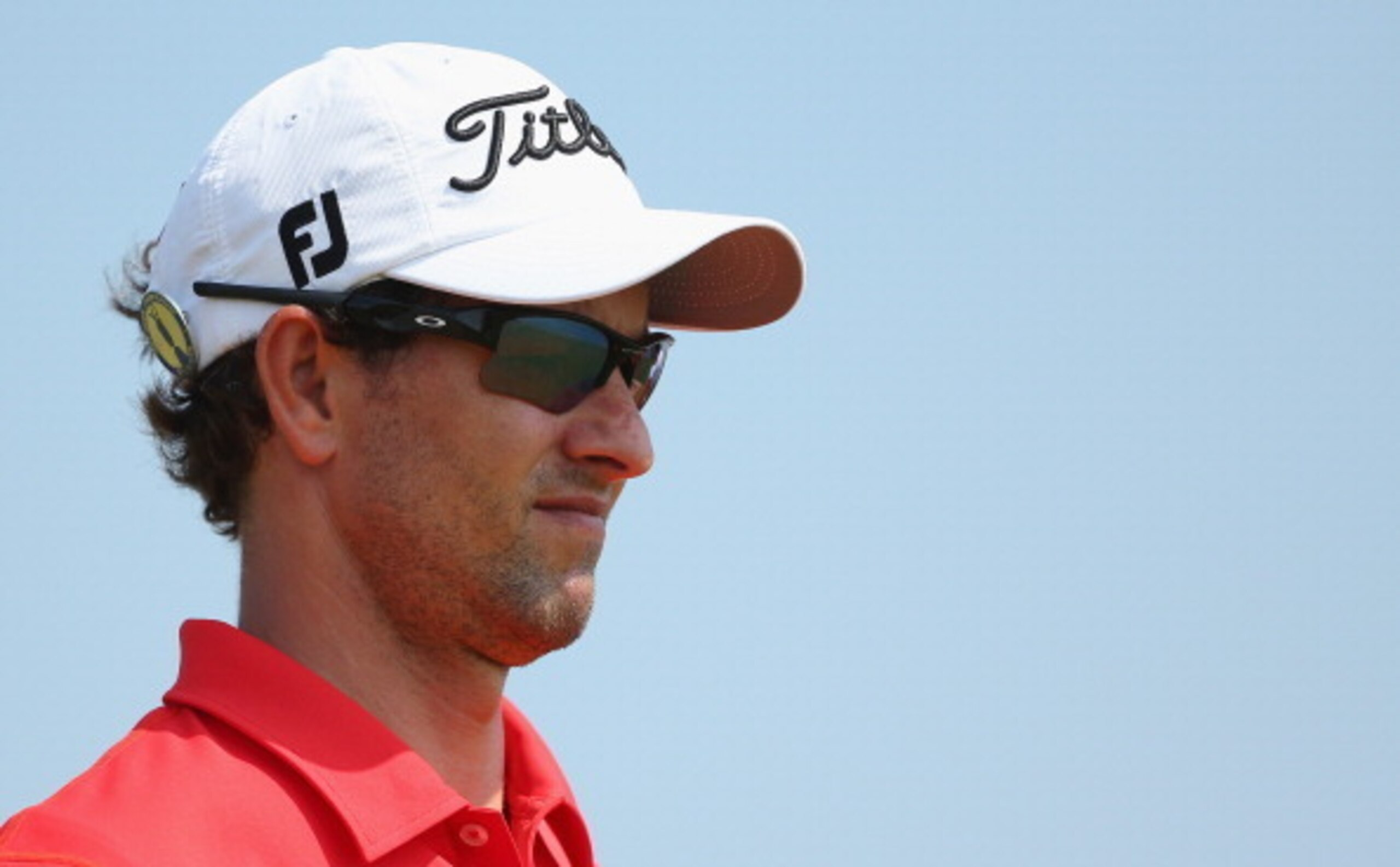 Adam Scott had a bit of a rough day at Royal Liverpool on Friday.