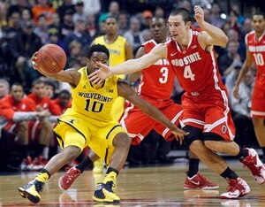 There's a lot of squeaking going on in this photo. Walton can slam on the brakes and change direction in an instant.