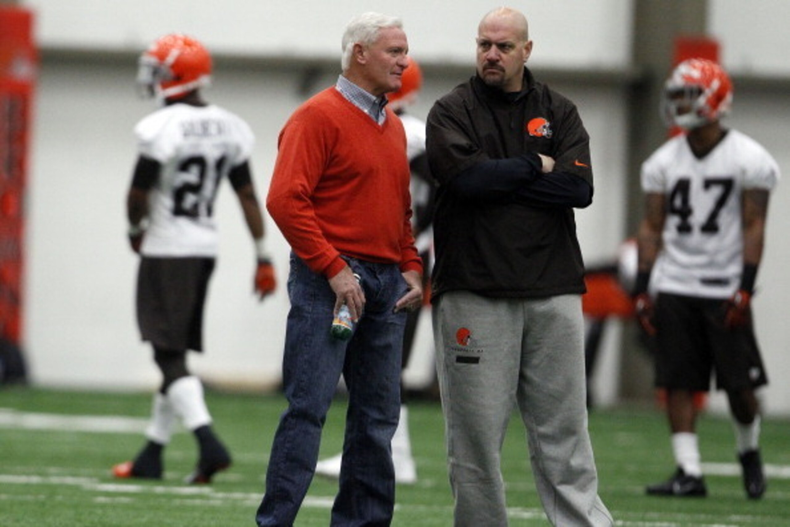 Browns owner Jimmy Haslam (left) and head coach Mike Pettine (right) Browns owner Jimmy Haslam (left) and head coach Mike Pettine (right)