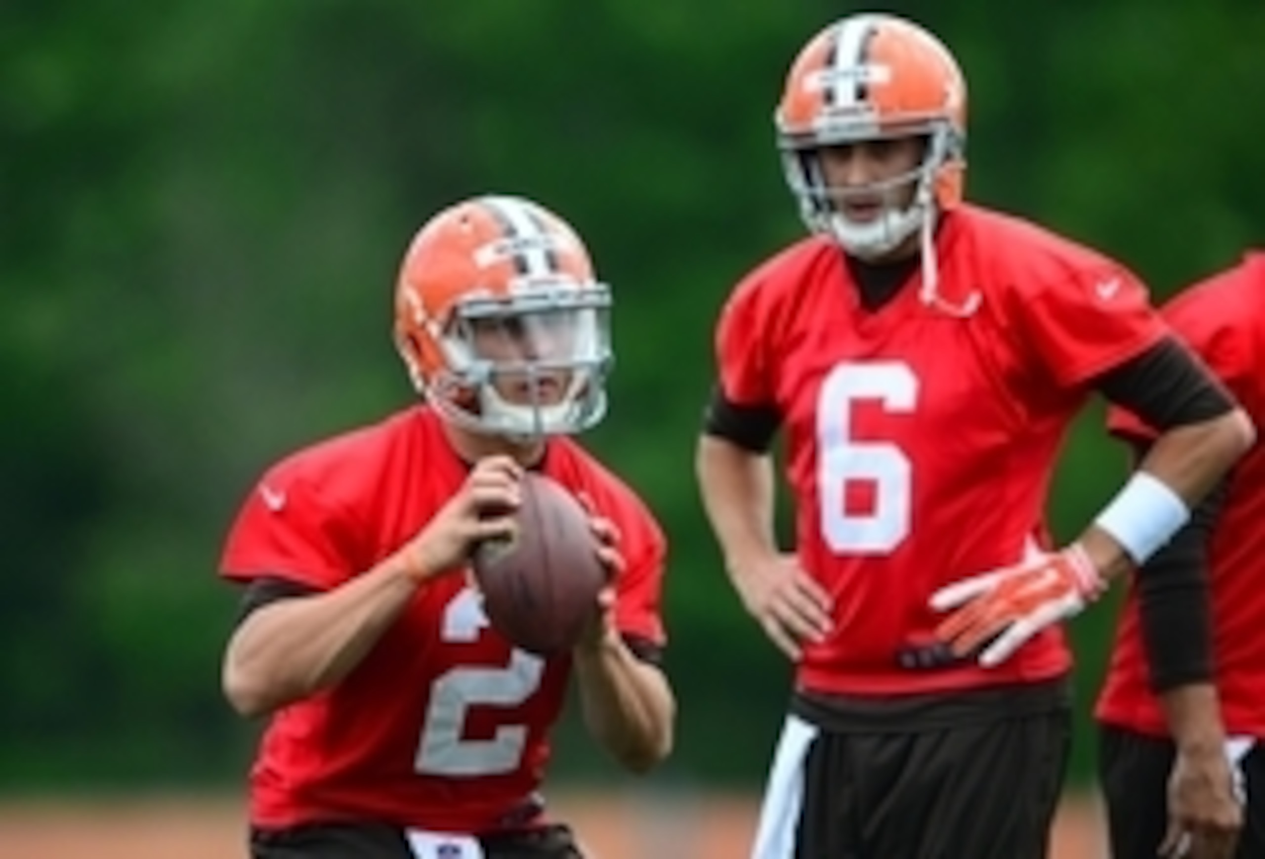 Johnny Manziel (left), Bryan Hoyer (right) Johnny Manziel (left), Bryan Hoyer (right)