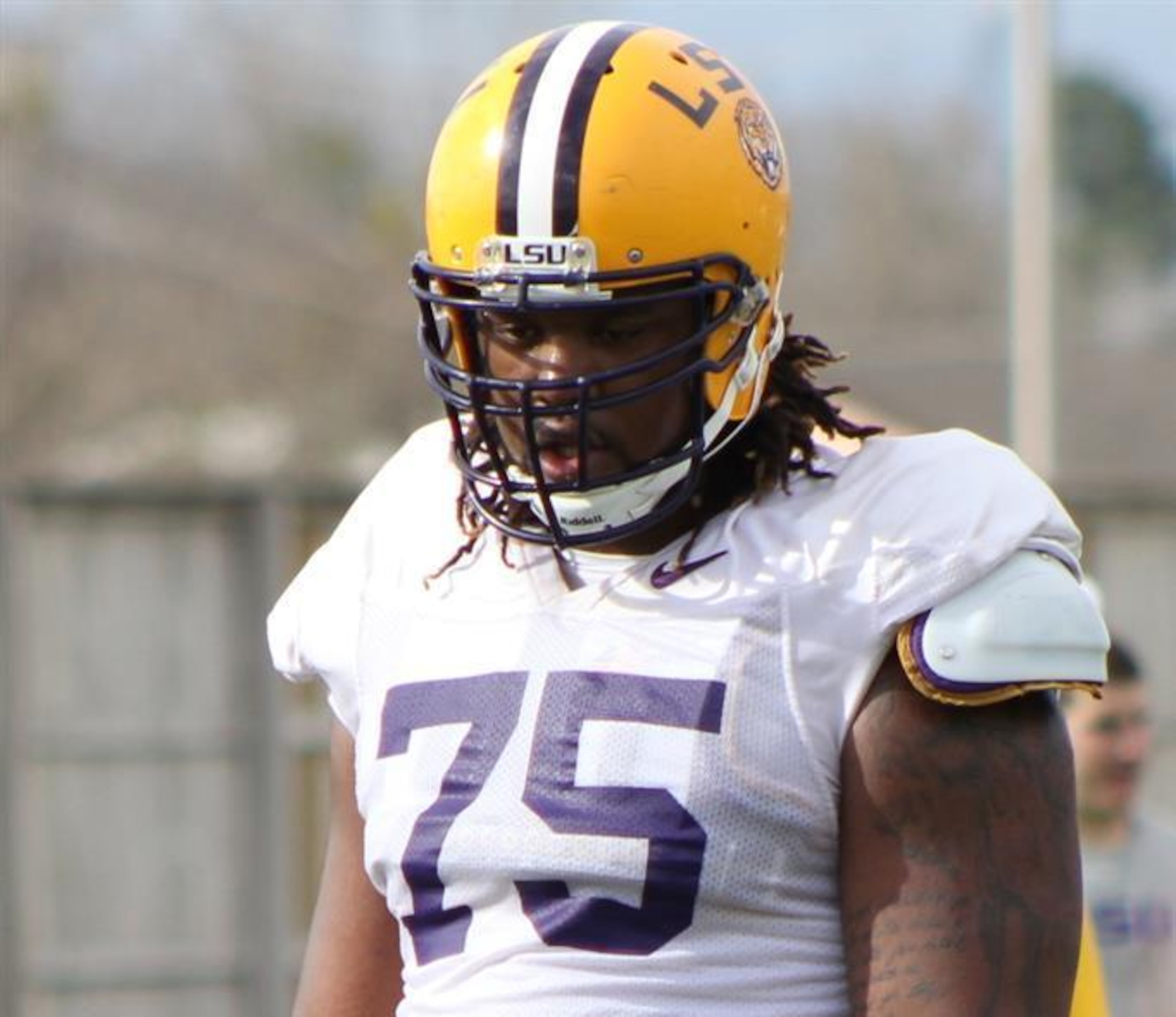LSU right guard Evan Washington