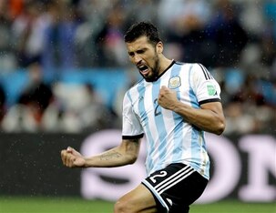 Garay was the star of Argentina's almost impenetrable defence
