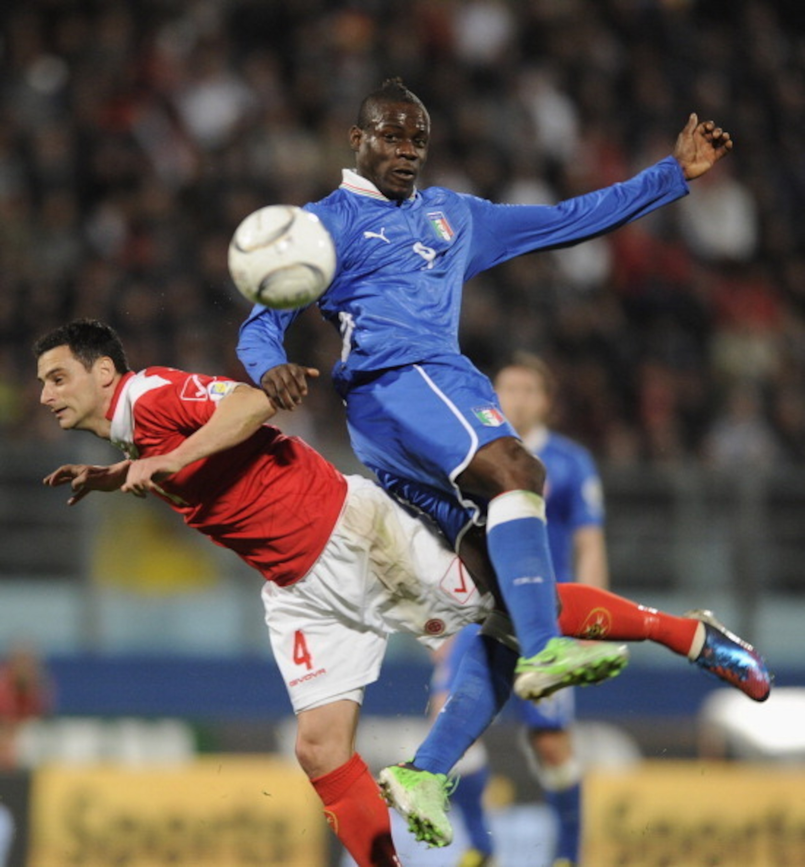 Mario Balotelli scored twice against Malta in March of 2013.