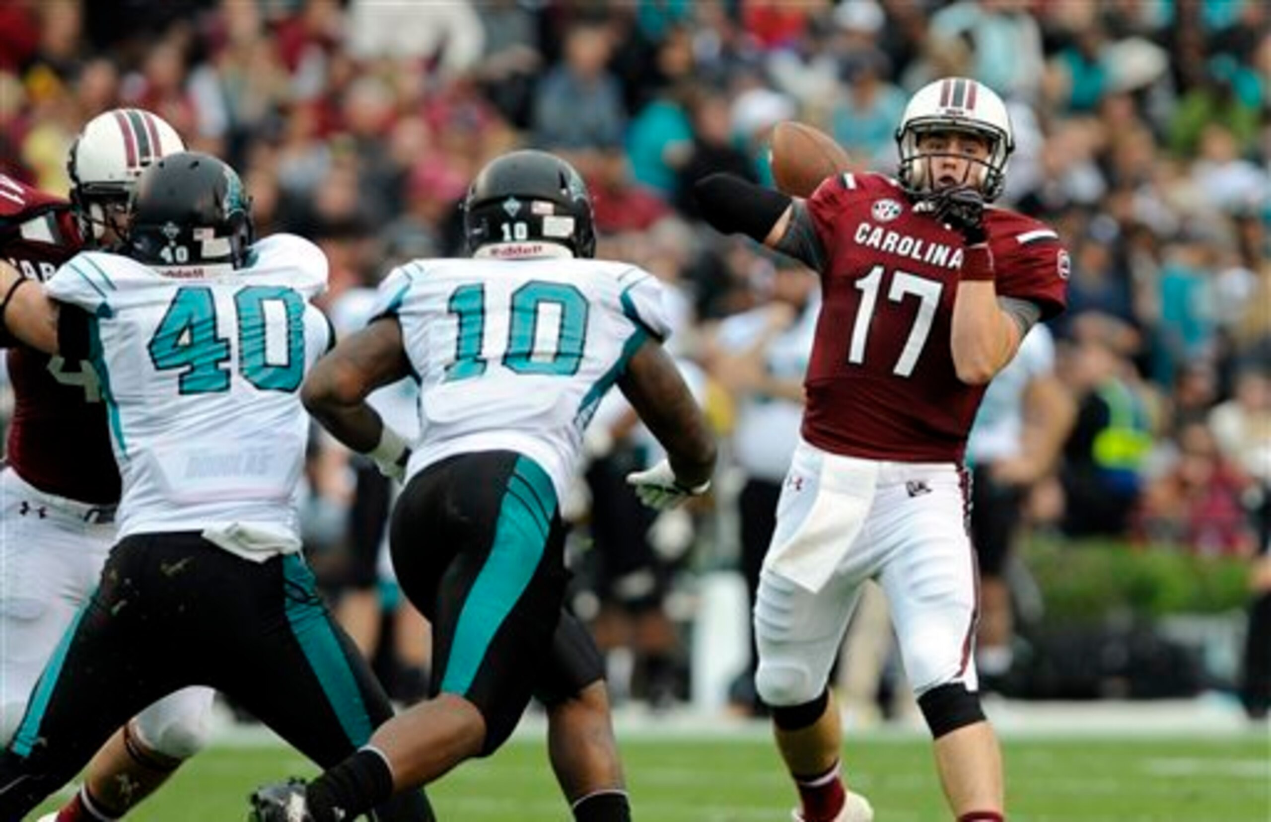 Dylan Thompson has some expereince but will need to prove he can be "the man" for South Carolina this fall.