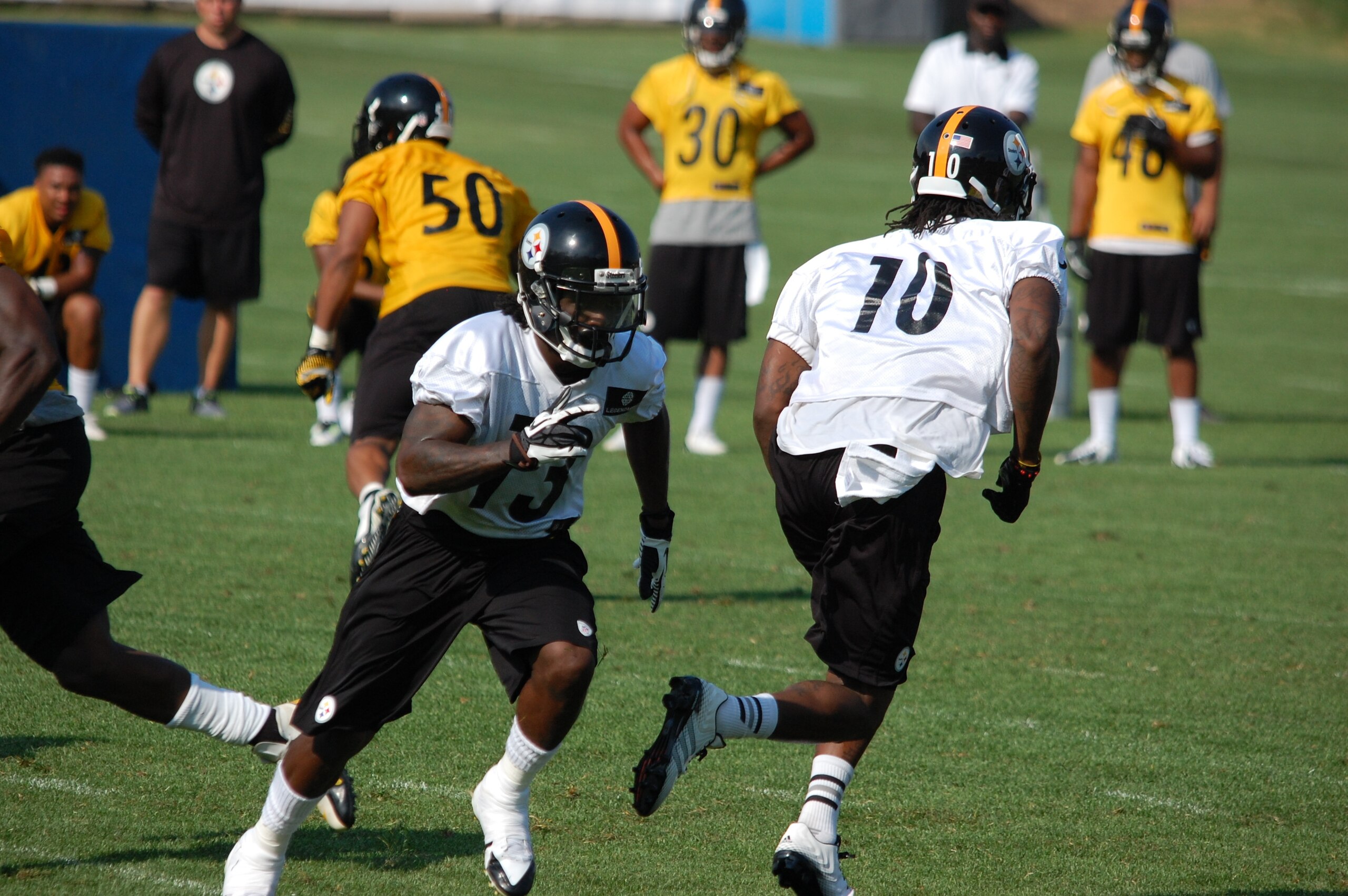 Dri Archer gave everyone a taste of his speed in the first practice of training camp.