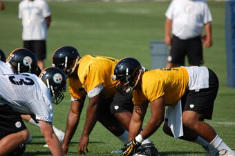 Stephon Tuitt lines up at left defensive end.