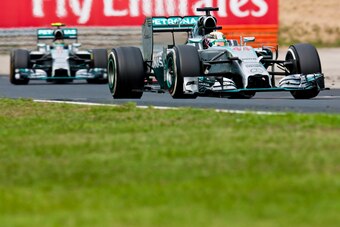 Hamilton refused to allow Rosberg to pass in Hungary.