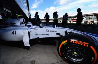 Wolff heads to the track during British Grand Prix free practice.