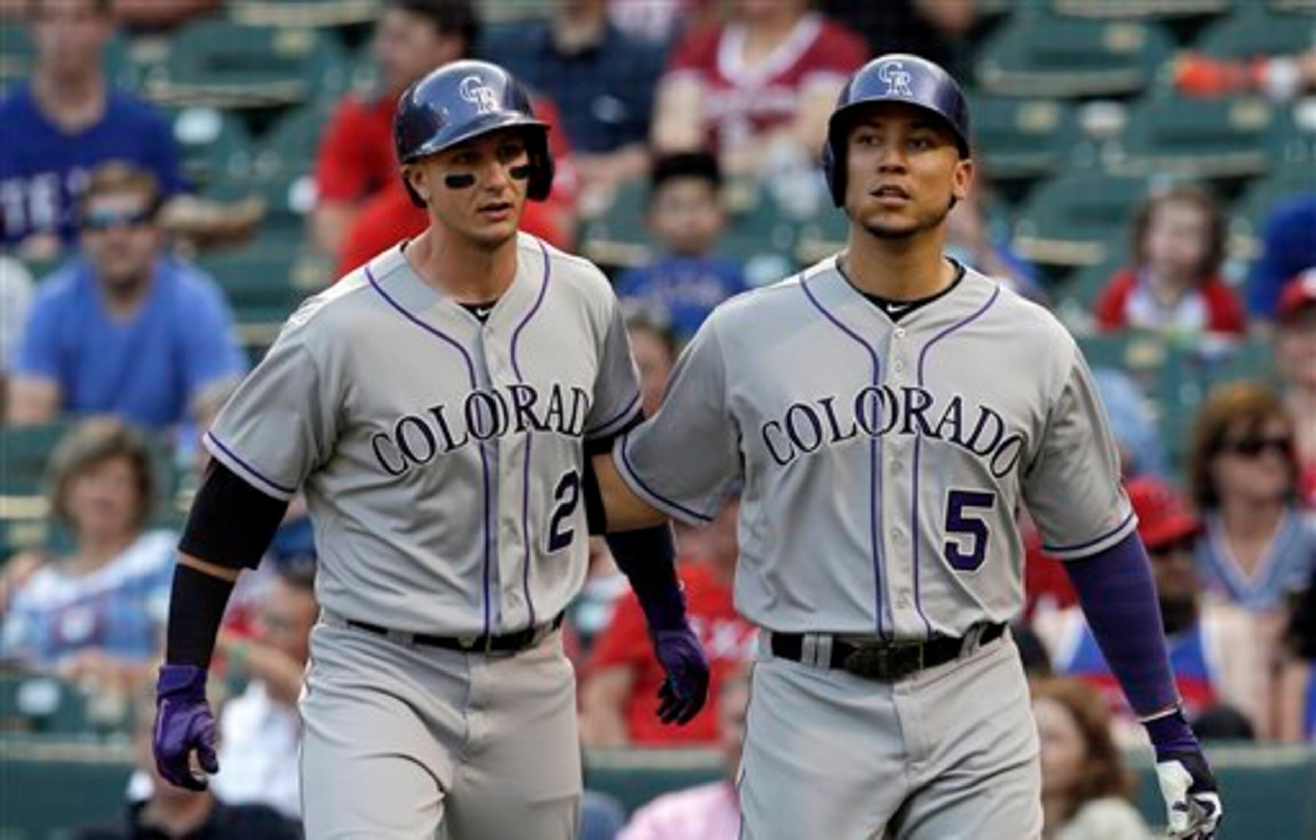 How much longer will Troy Tulowitzki (left) and Carlos Gonzalez be together in Colorado?