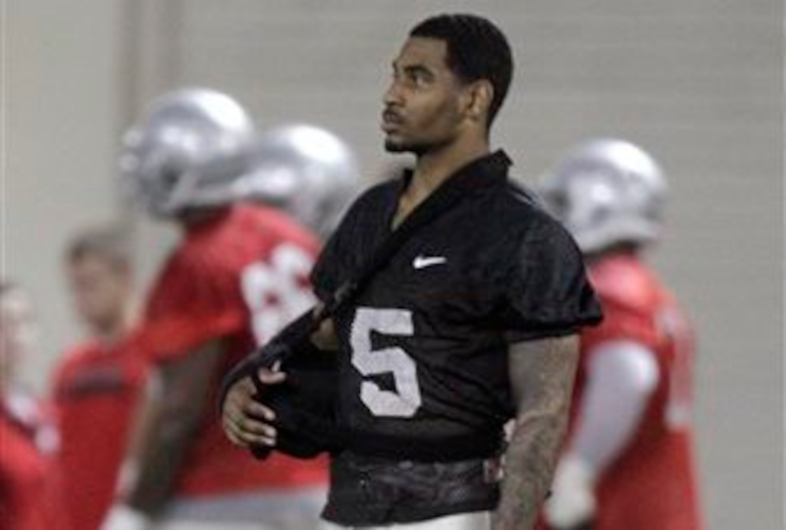 Braxton Miller sat out spring practice following shoulder surgery this offseason.