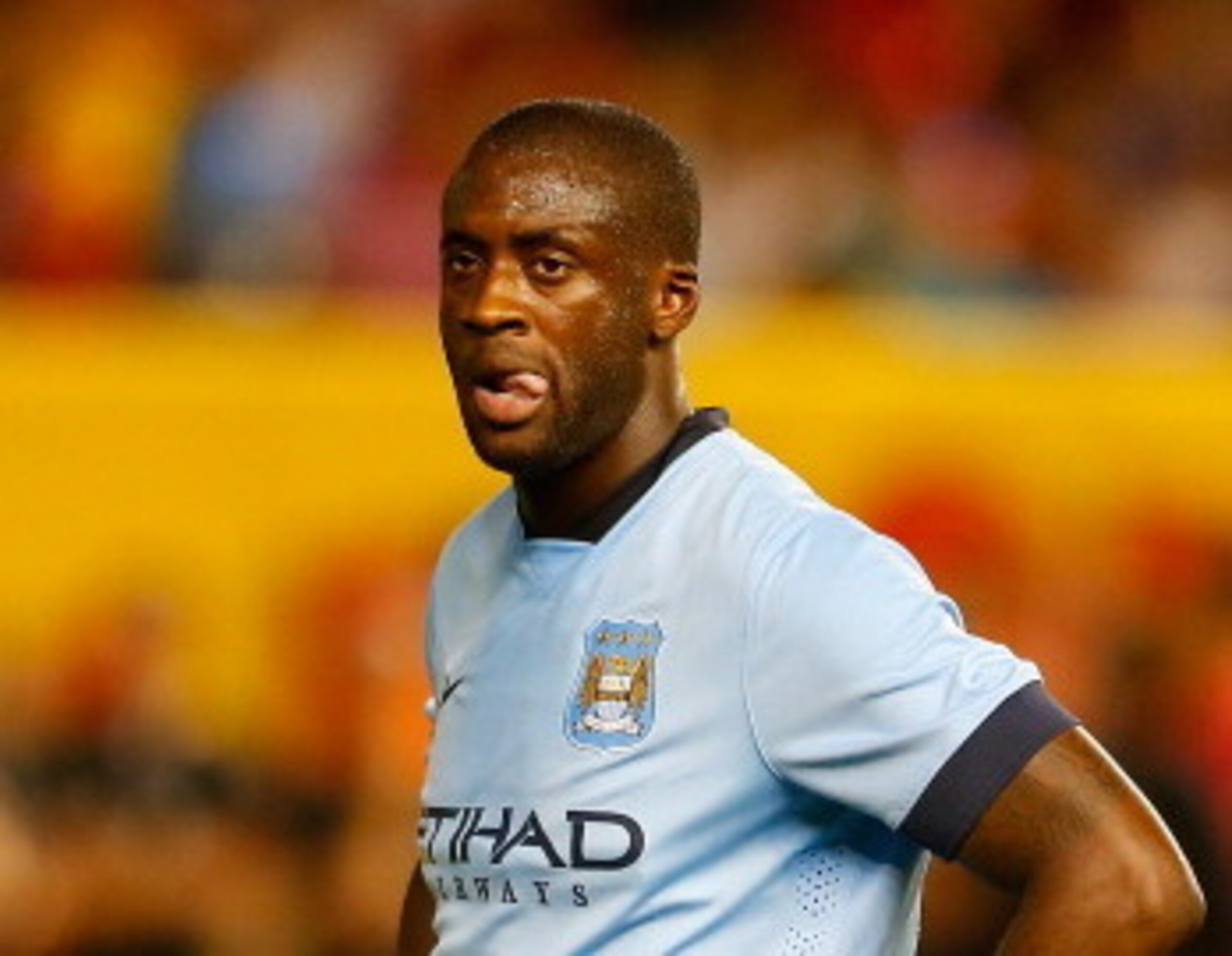 NEW YORK, NY - JULY 30: Yaya Toure #42 of Manchester City reacts after missing a penalty kick against Liverpool during the International Champions Cup 2014 at Yankee Stadium on July 30, 2014 in the Bronx borough of New York City. (Photo by Mike Stobe/Ge NEW YORK, NY - JULY 30: Yaya Toure #42 of Manchester City reacts after missing a penalty kick against Liverpool during the International Champions Cup 2014 at Yankee Stadium on July 30, 2014 in the Bronx borough of New York City. (Photo by Mike Stobe/Ge