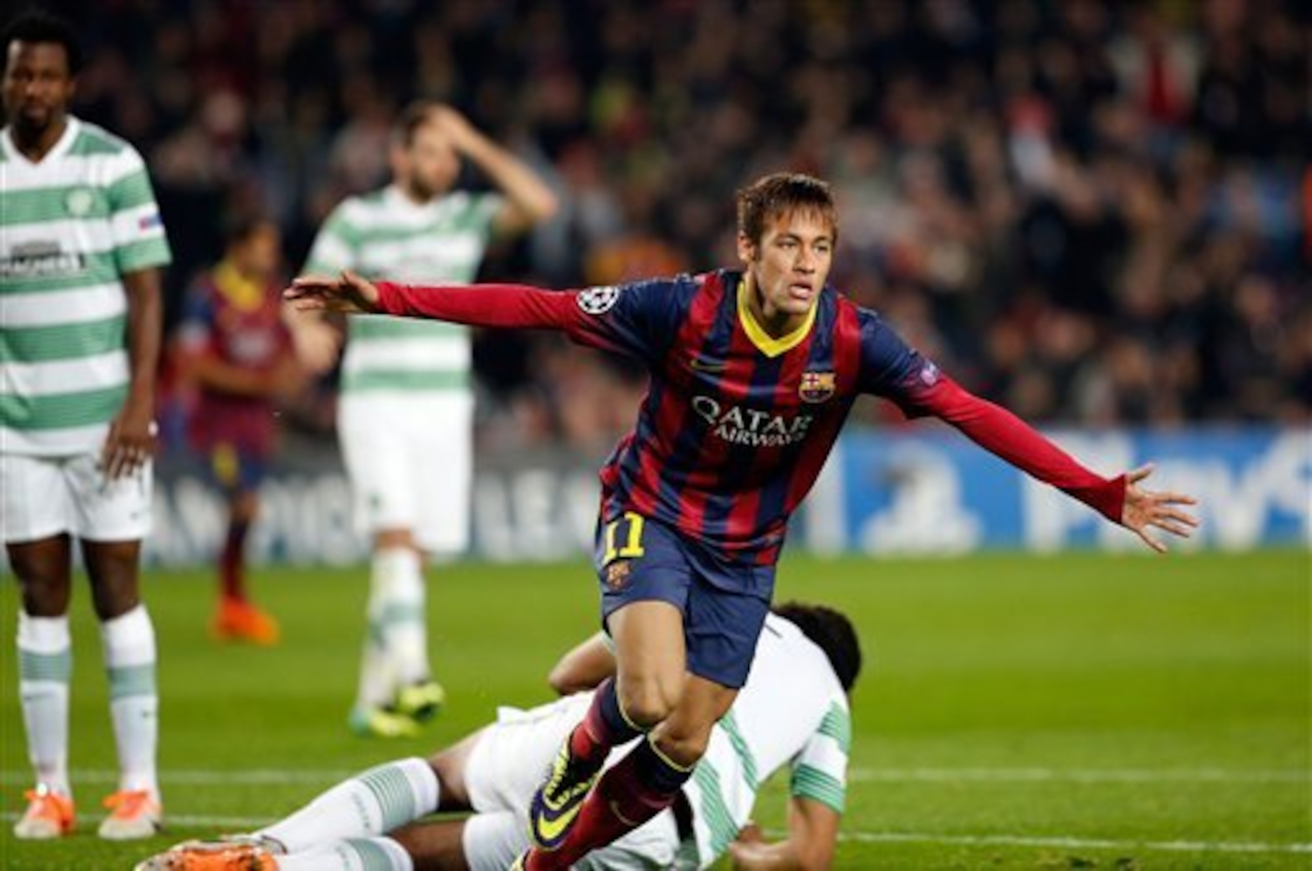 A hat-trick against Celtic capped a masterful performance. A hat-trick against Celtic capped a masterful performance.