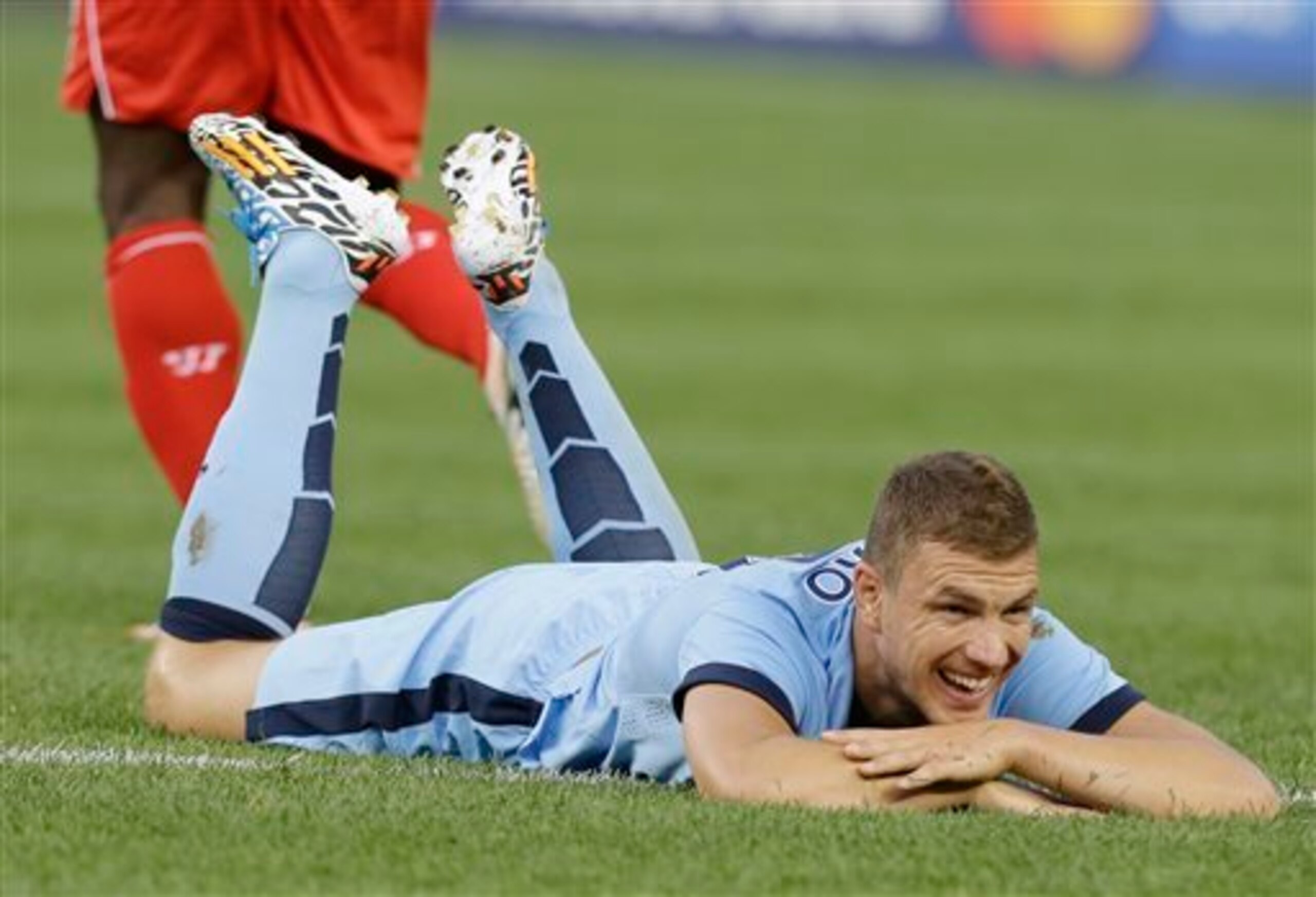 Dzeko's new contract should give him plenty of reasons to smile.