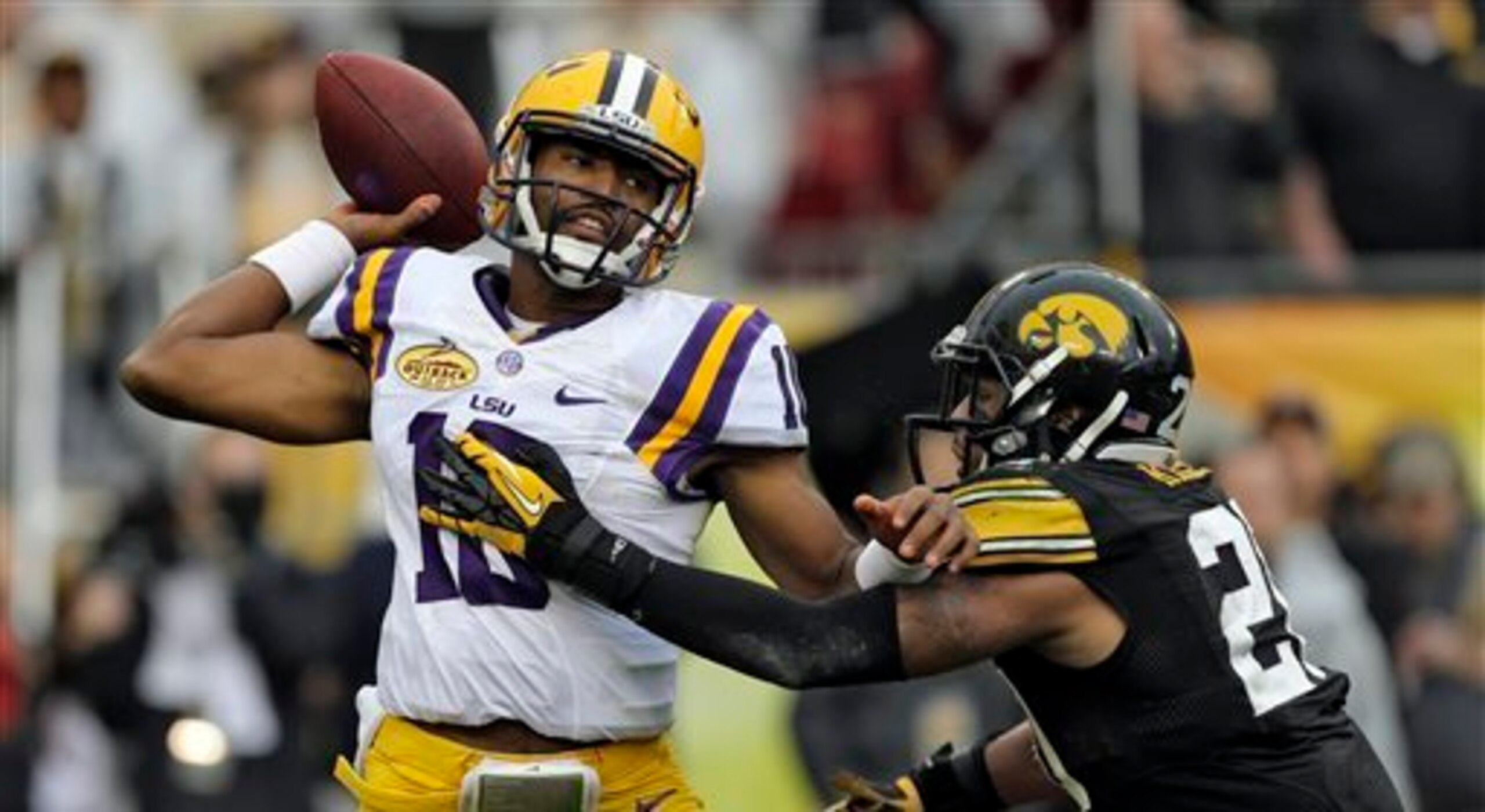 Anthony Jennings is facing a major challenge for LSU's starting quarterback job. Anthony Jennings is facing a major challenge for LSU's starting quarterback job.