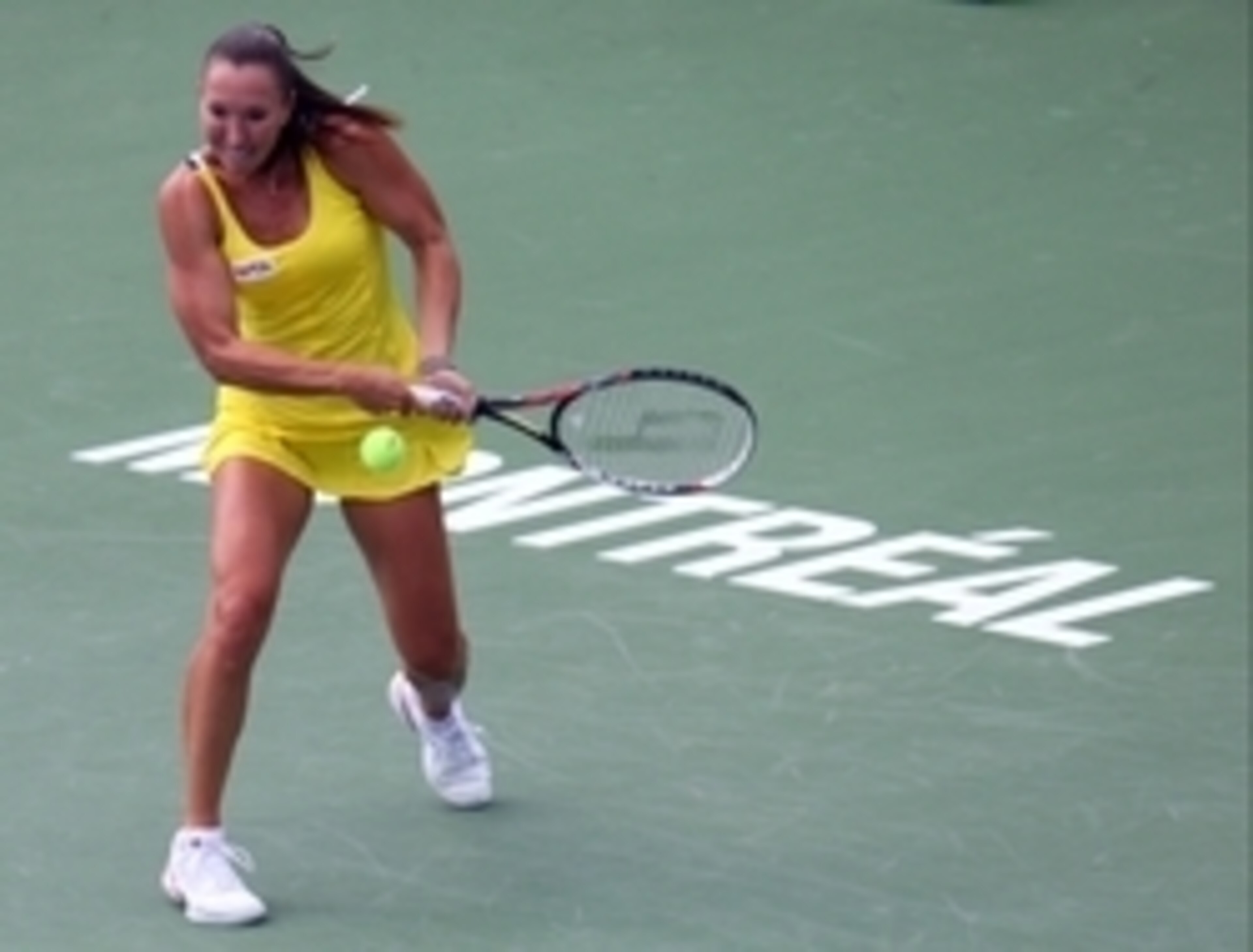 Jelena Jankovic during match against Sloane Stephens at the 2014 Rogers Cup in Montreal.