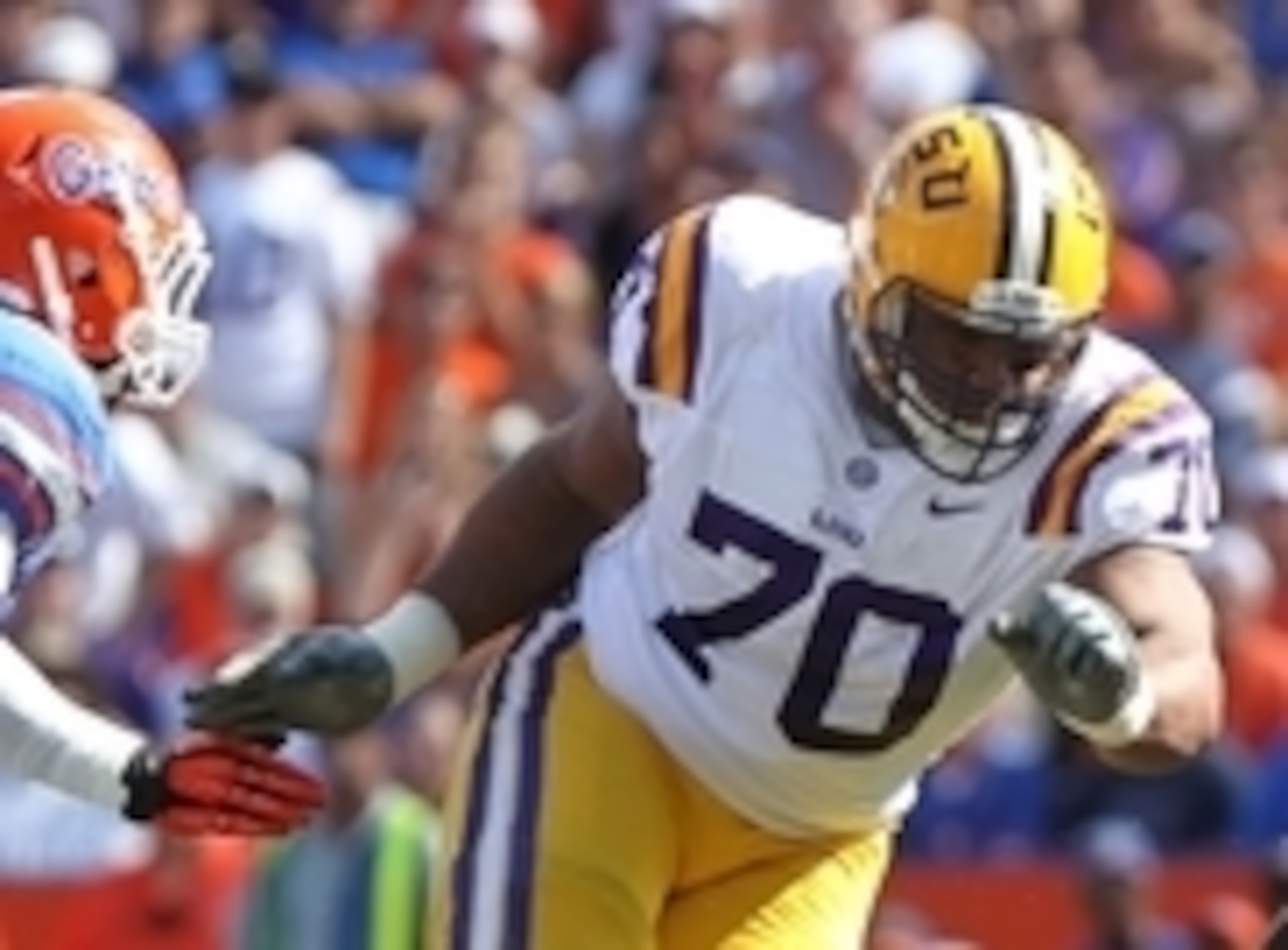 LSU senior left tackle La'el Collins.