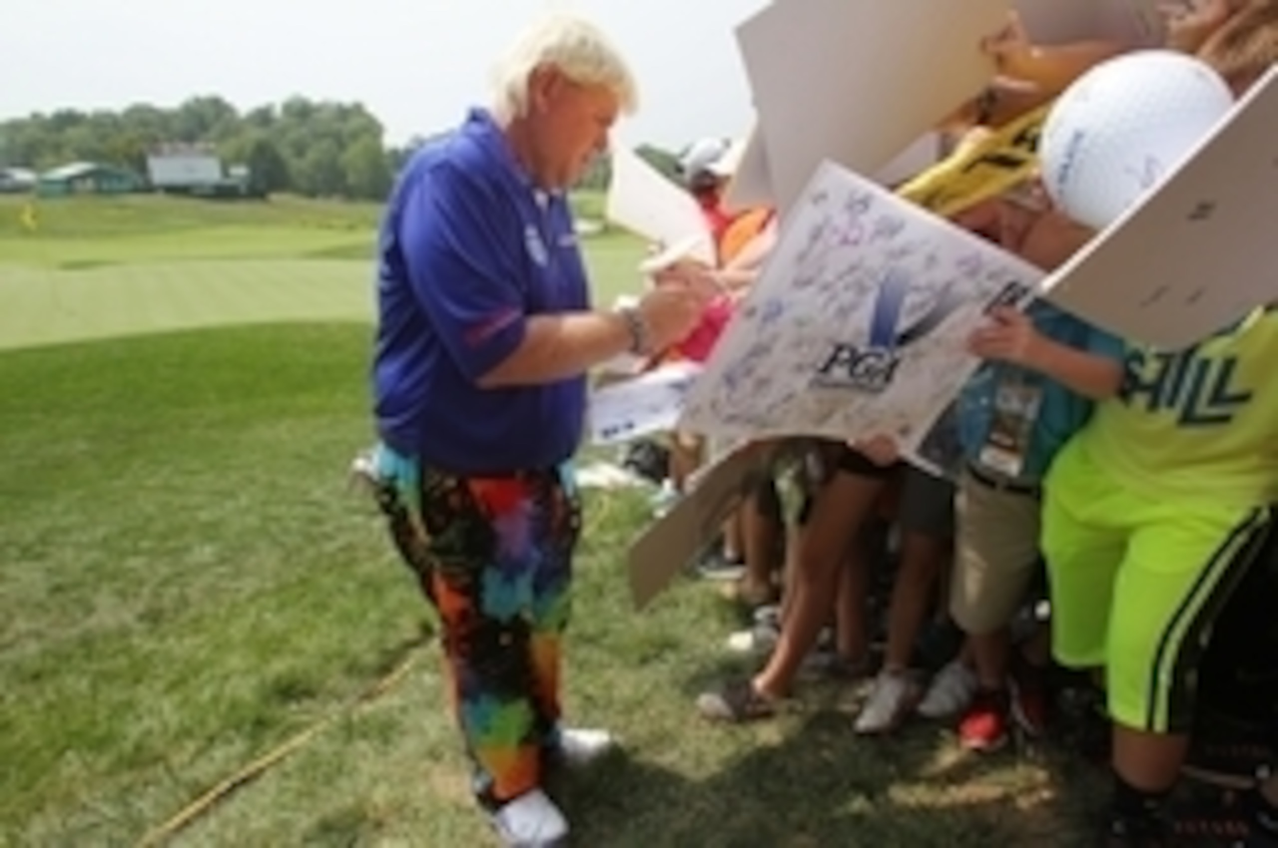 John Daly still draws a crowd at the PGA Championship.