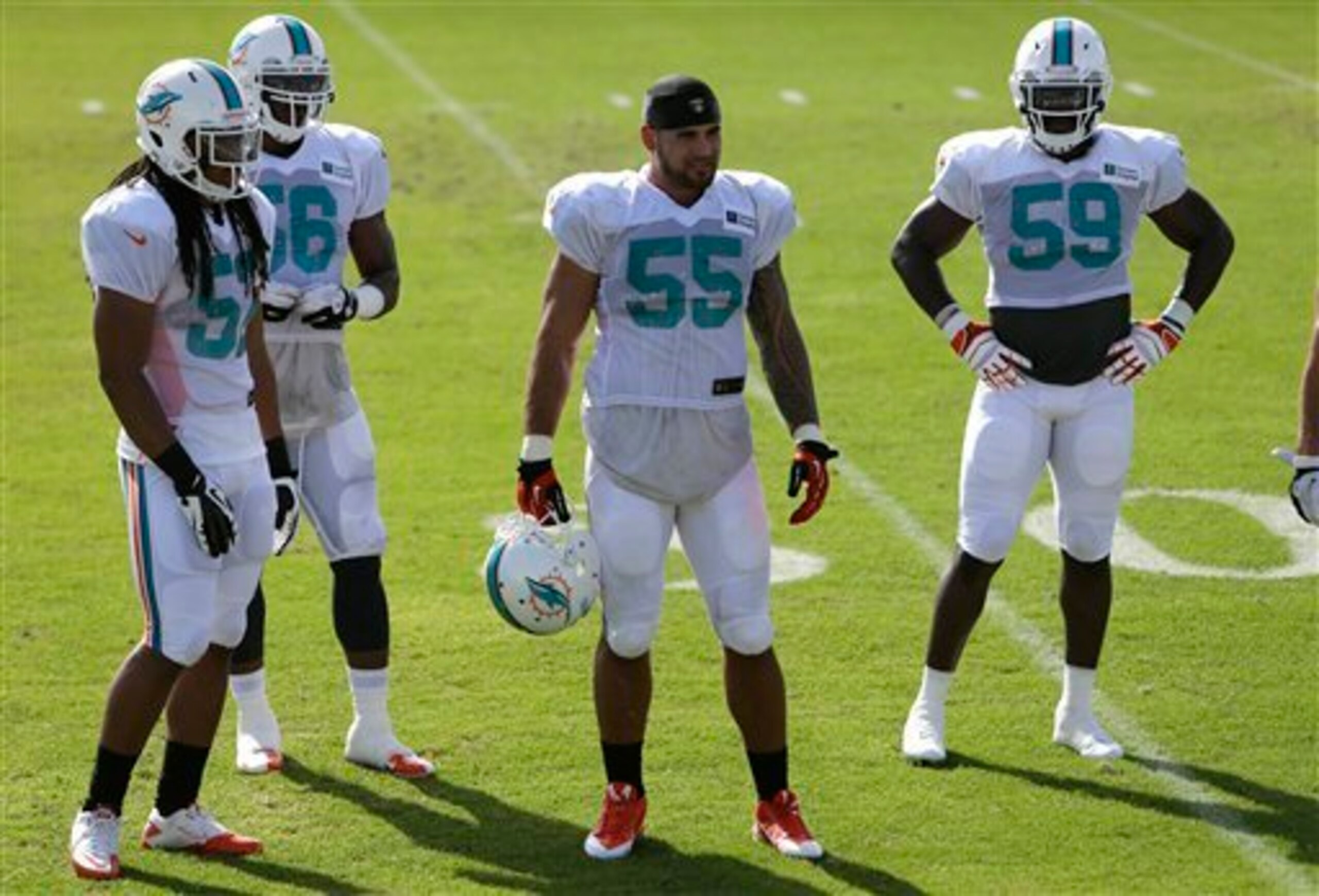The Dolphins linebackers struggled against the run last year, but a couple of changes in position could benefit everyone.