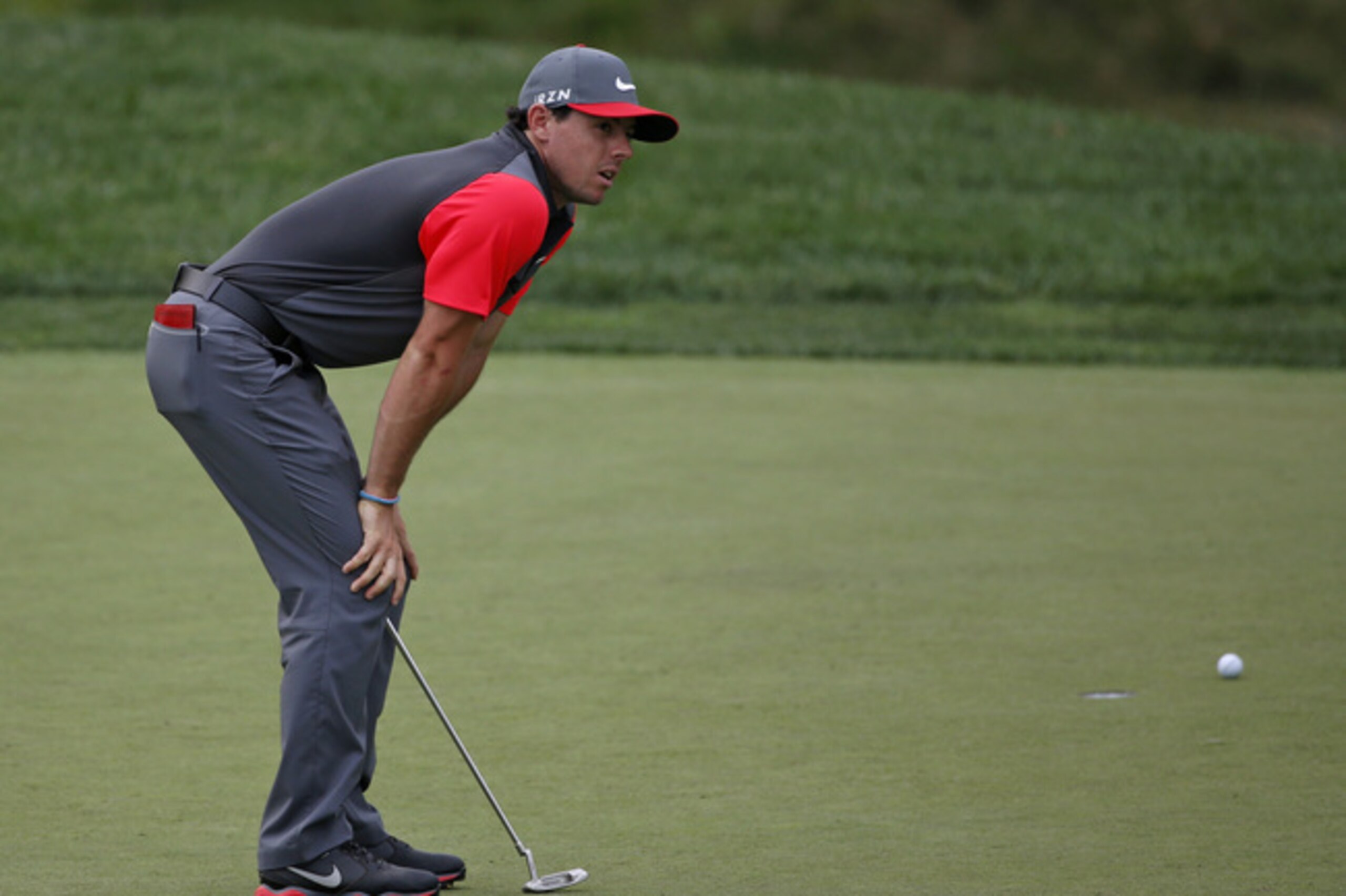Rory McIlroy played brilliantly, but a few of his shots proved costly.