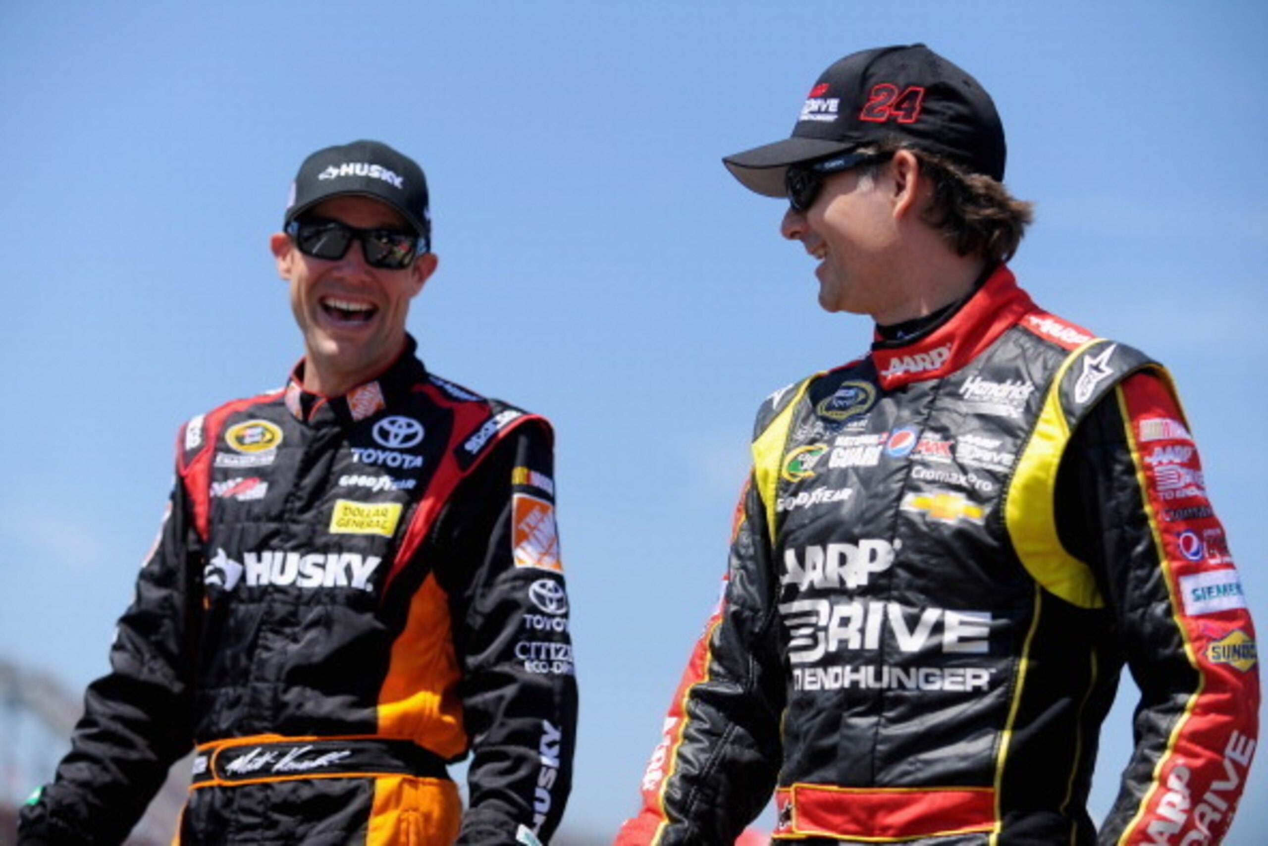 Matt Kenseth, left, and Jeff Gordon have both flown under the radar this season.
