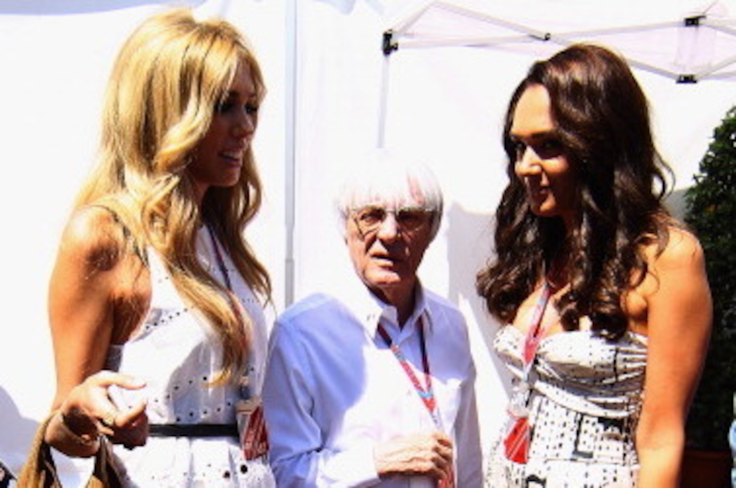 Ecclestone with his daughters.