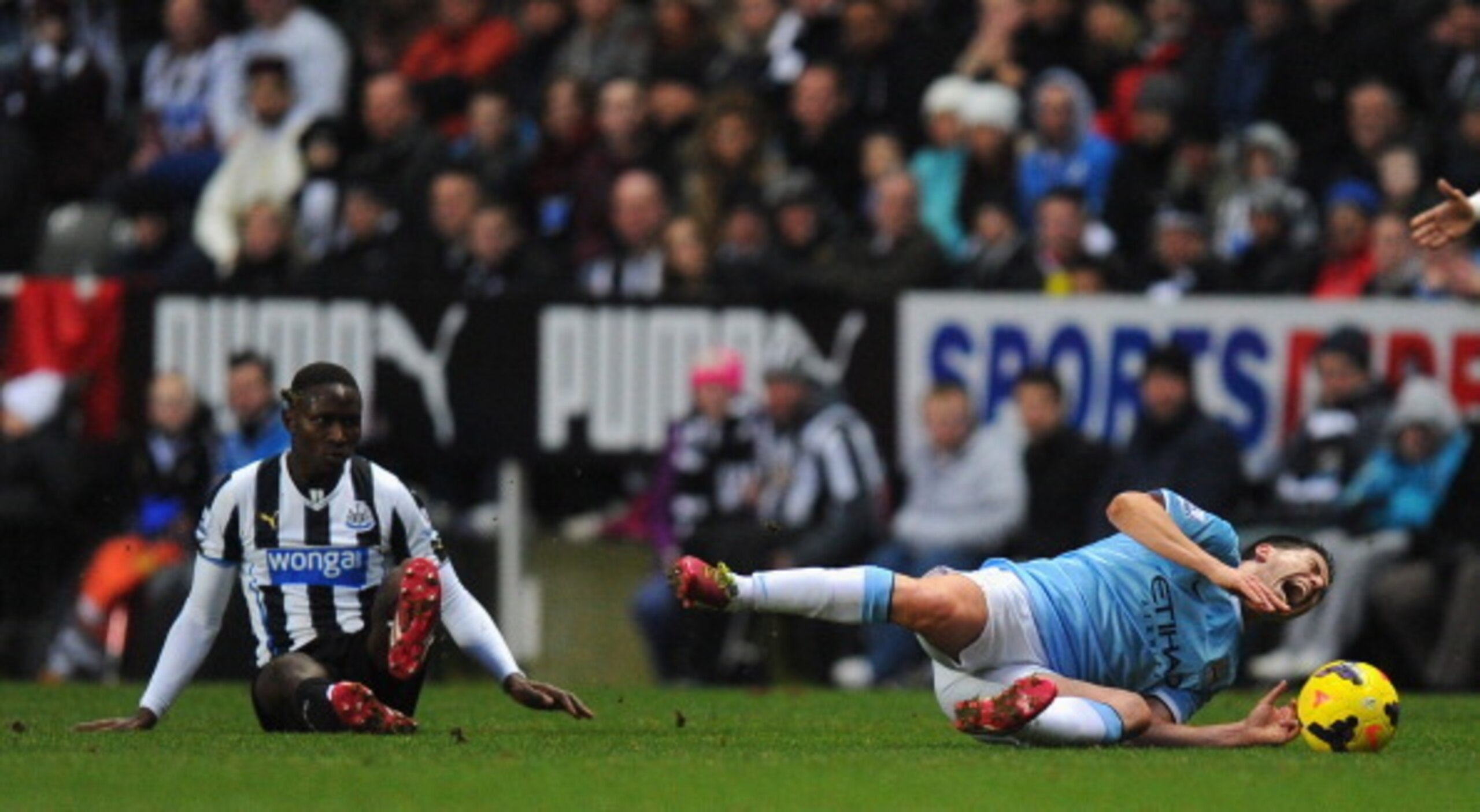 Nasri had a bad day at the office at St James' Park last season.