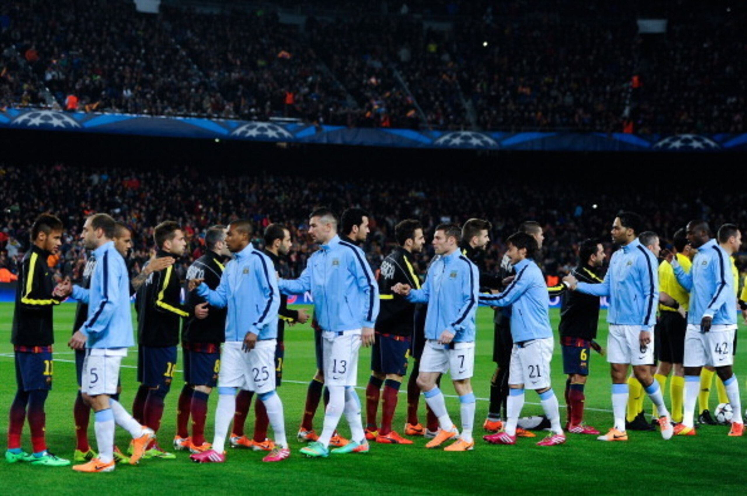 Lampard (not pictured) is the hero as City even the score with Lionel Messi.