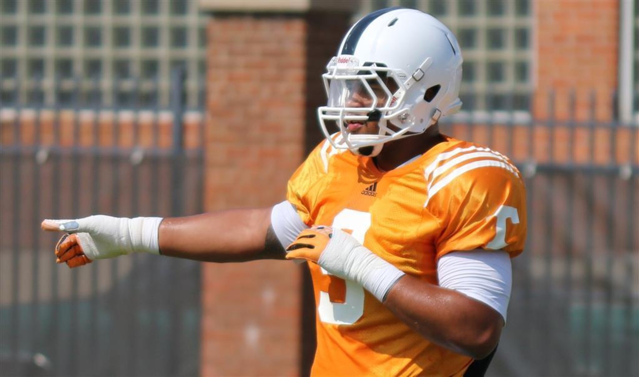 Freshman Derek Barnett has been lauded by coaches so far.
