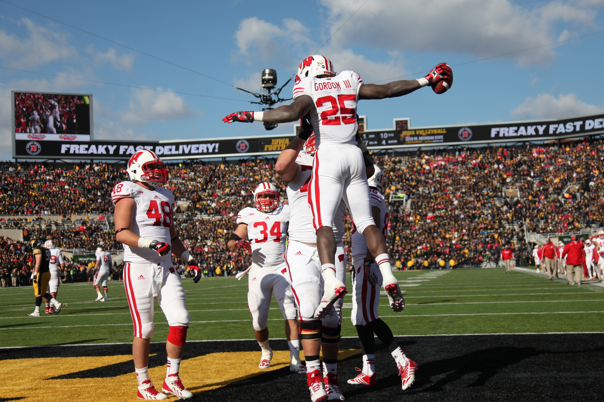 Melvin Gordon and the Badgers hope for plenty of celebrations this season.