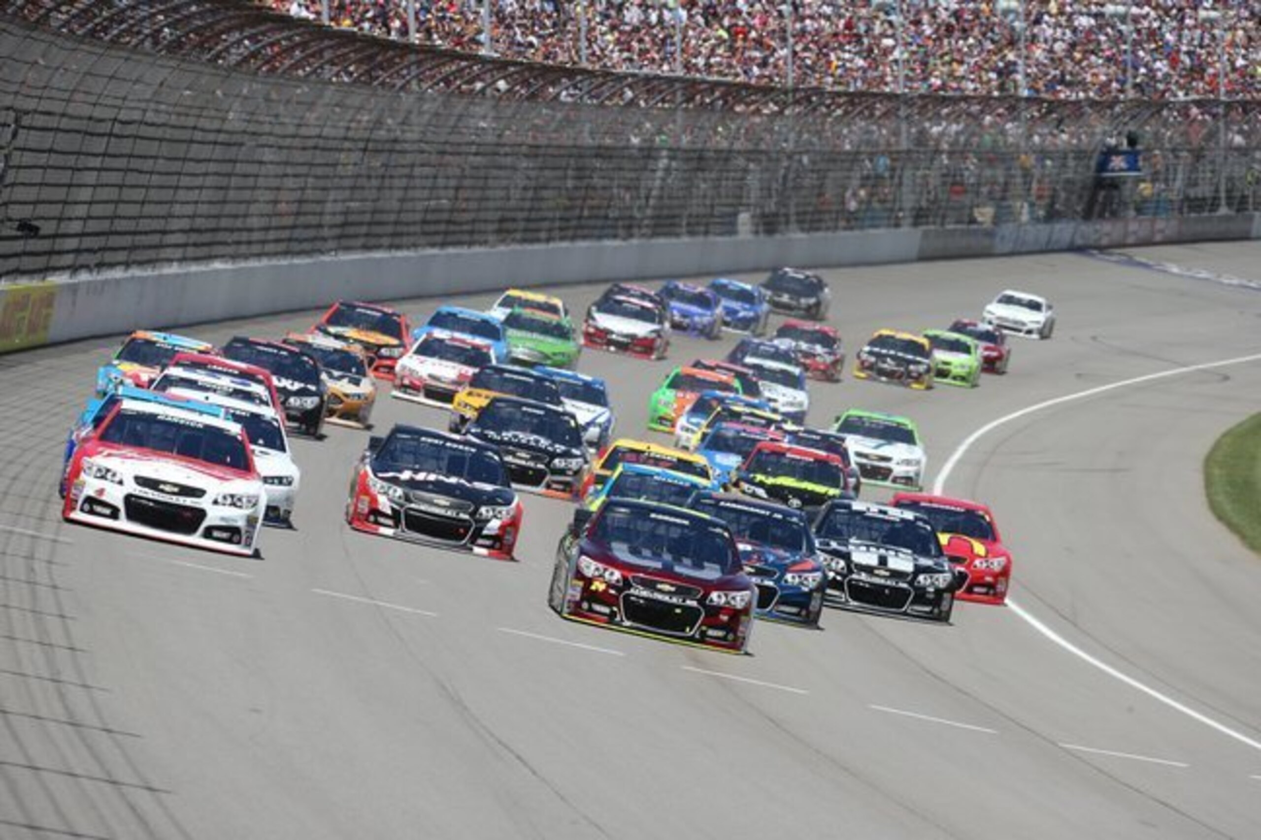 Sprint Cup action at Michigan International Speedway, June 2014 Sprint Cup action at Michigan International Speedway, June 2014