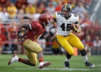 Iowa senior running back Mark Weisman.