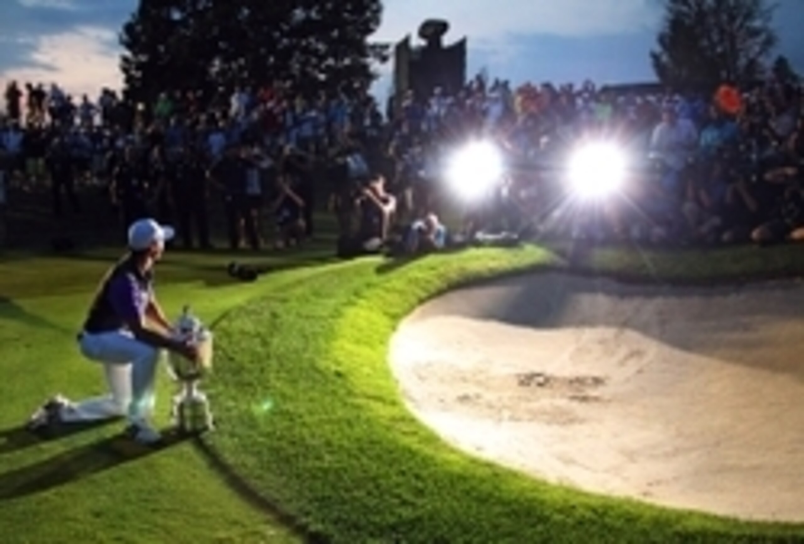 Rory McIlroy was definitely in the spotlight Sunday evening.