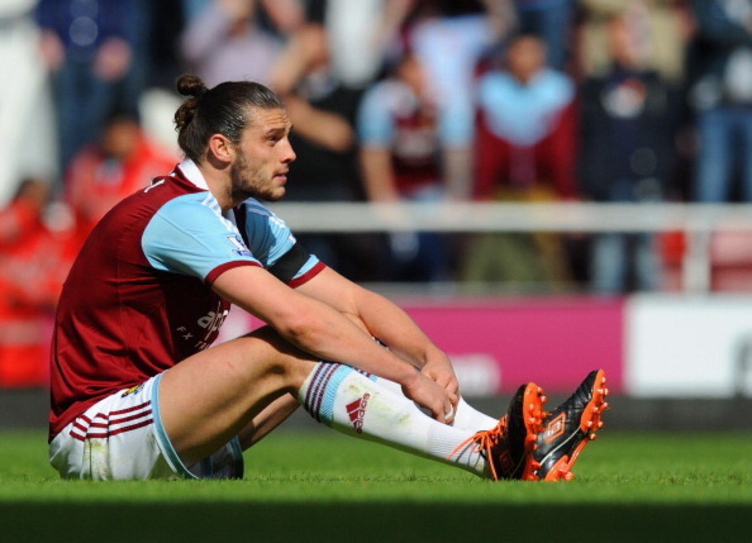 Andy Carroll has spent as much time on the treatment bench as the pitch for West Ham.