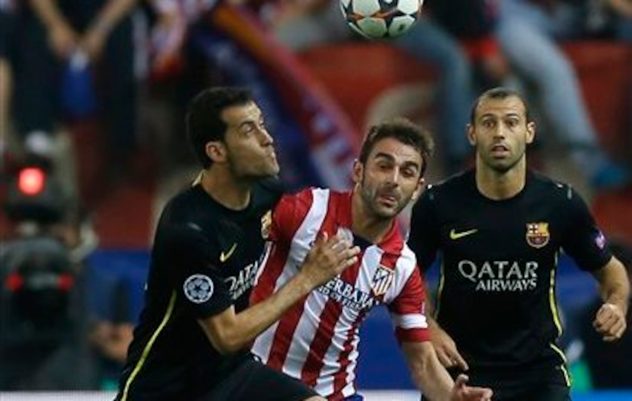 Javier Mascherano could partner Sergio Busquets in the centre of midfield.