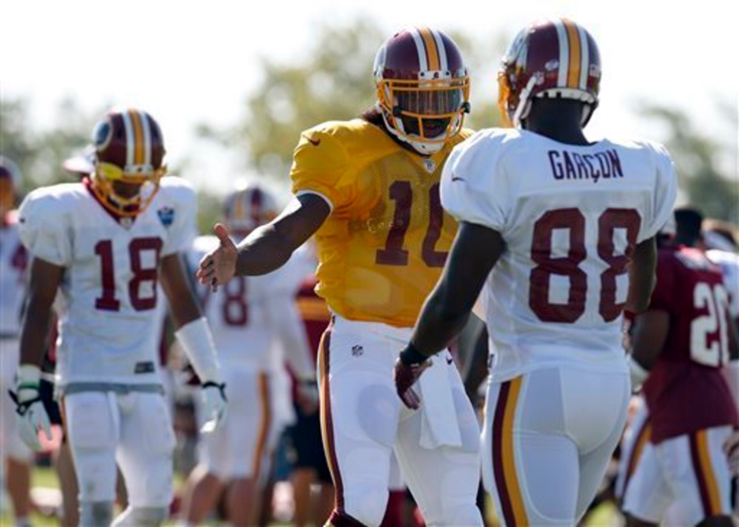 Despite the new additions, Pierre Garcon will be looking to renew his chemistry with his quarterback.