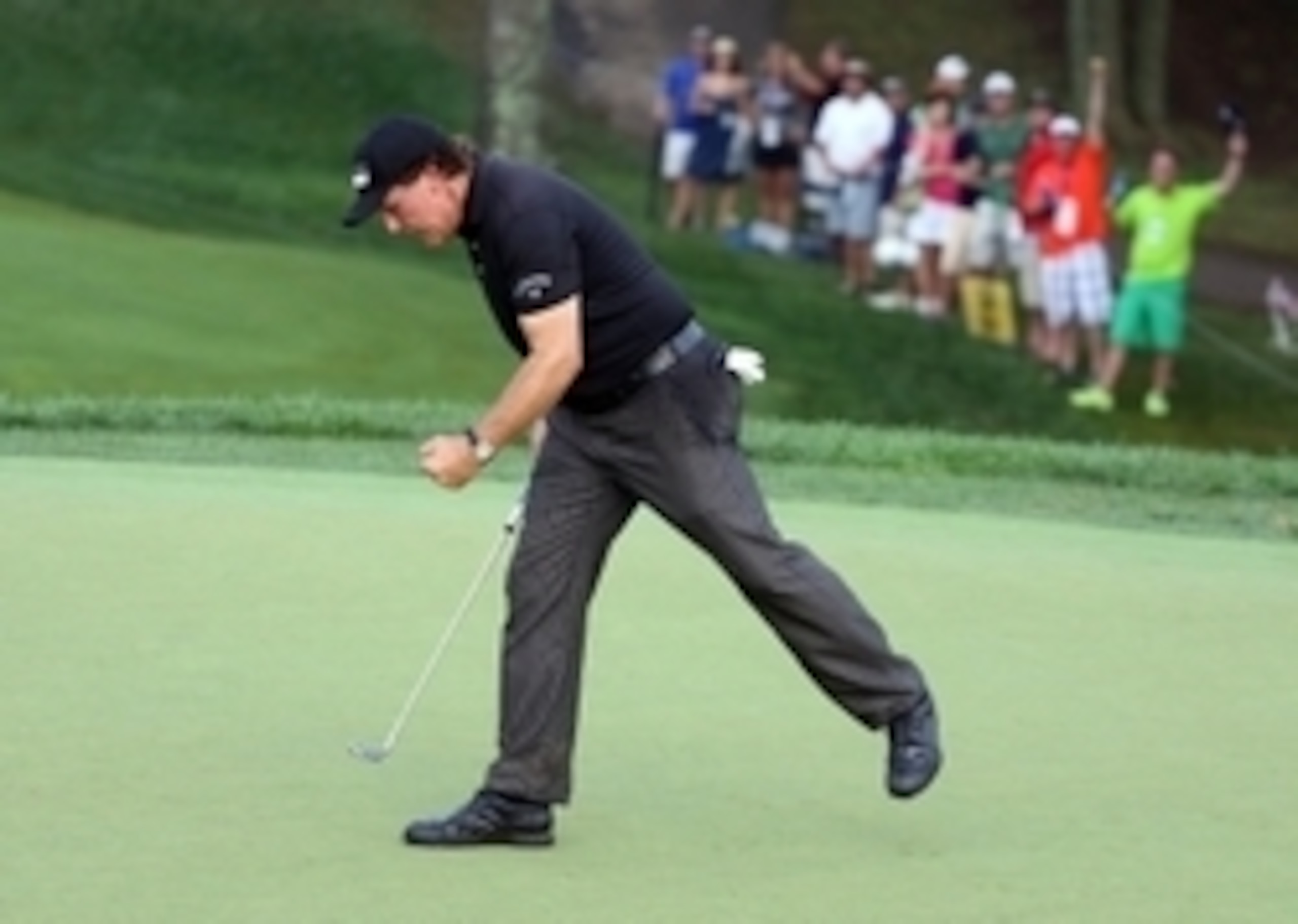 Phil Mickelson put a spark in the PGA Championship.