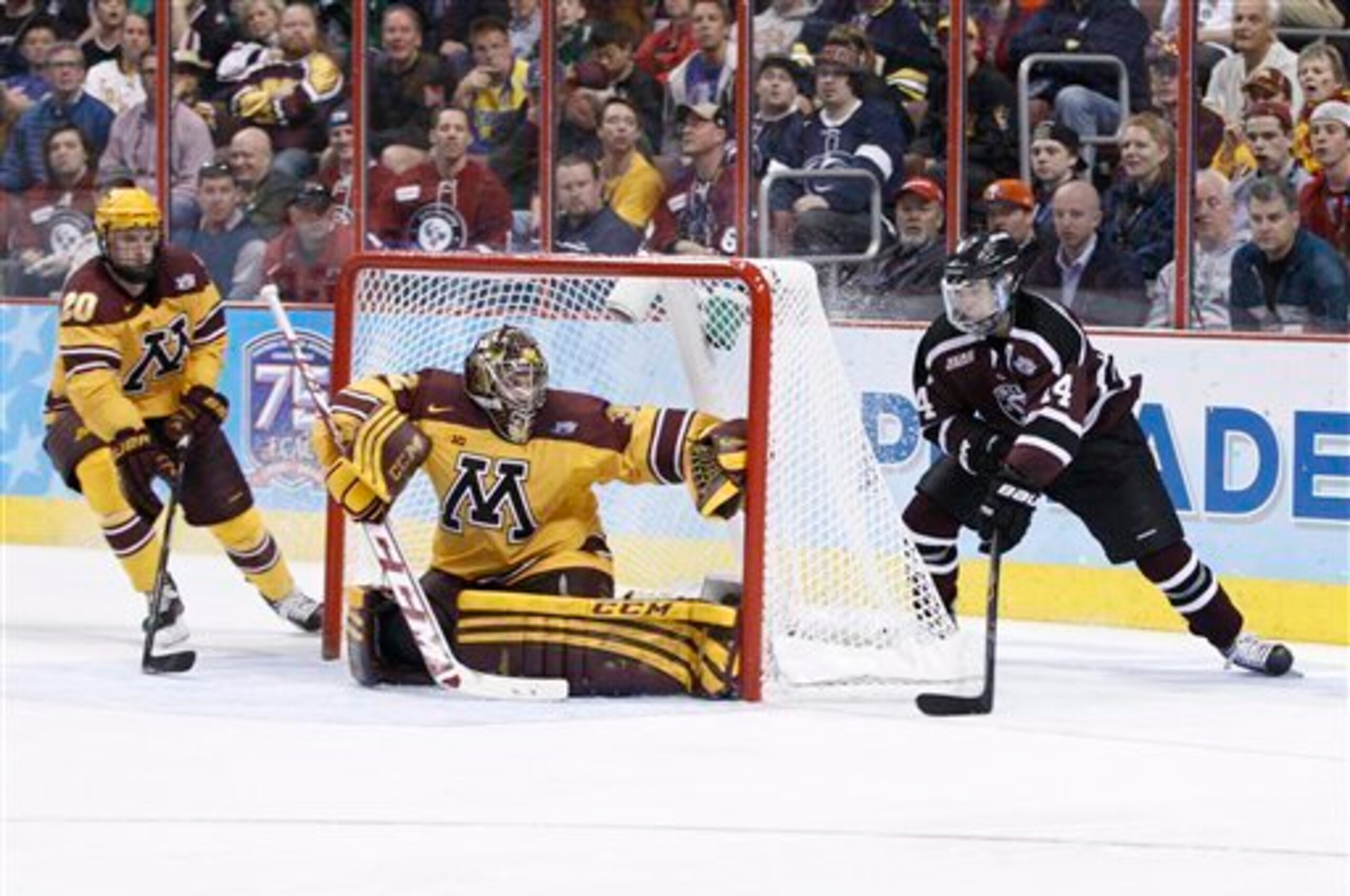 Adam Wilcox doesn't have a lot of opportunity to shine in a crowded crease.