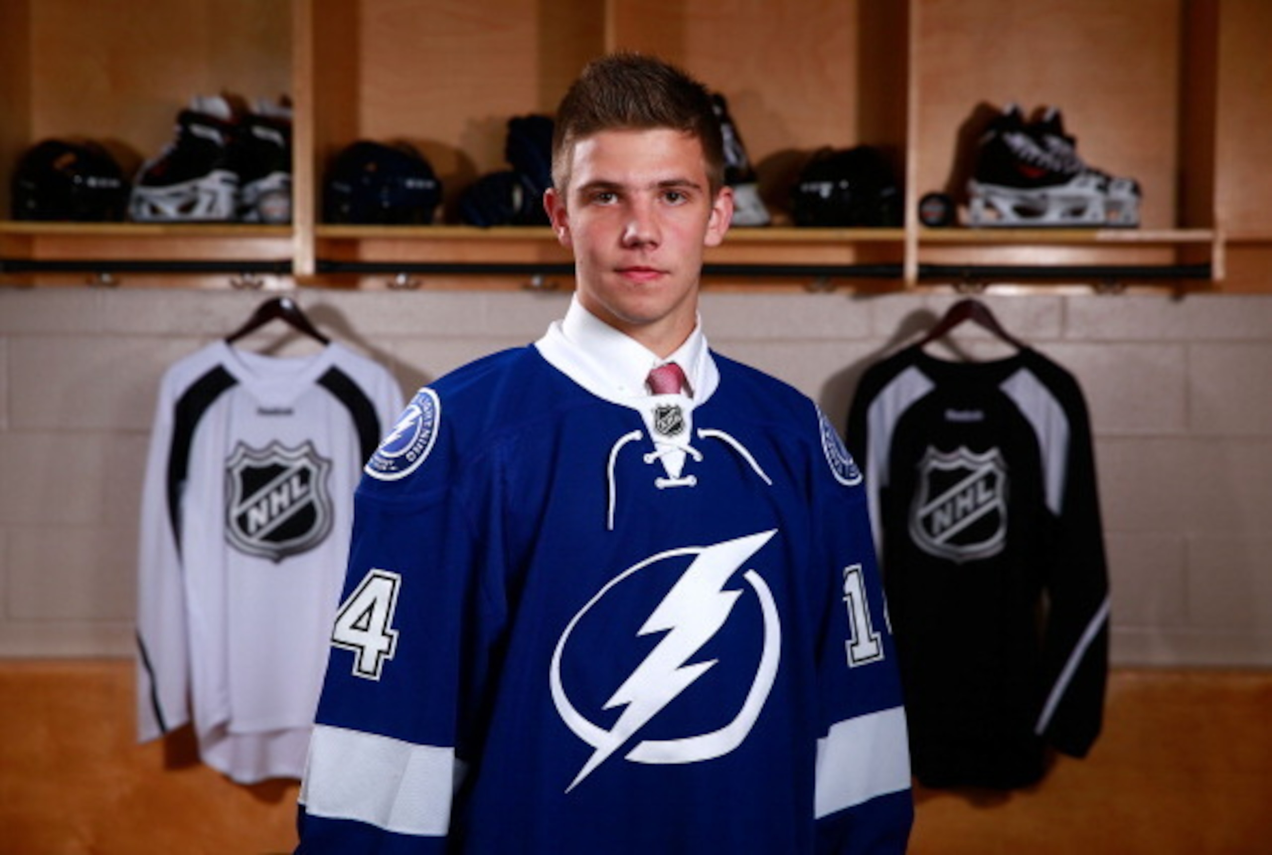 Dominik Masin adds an intriguing bit of physicality on the blue line.