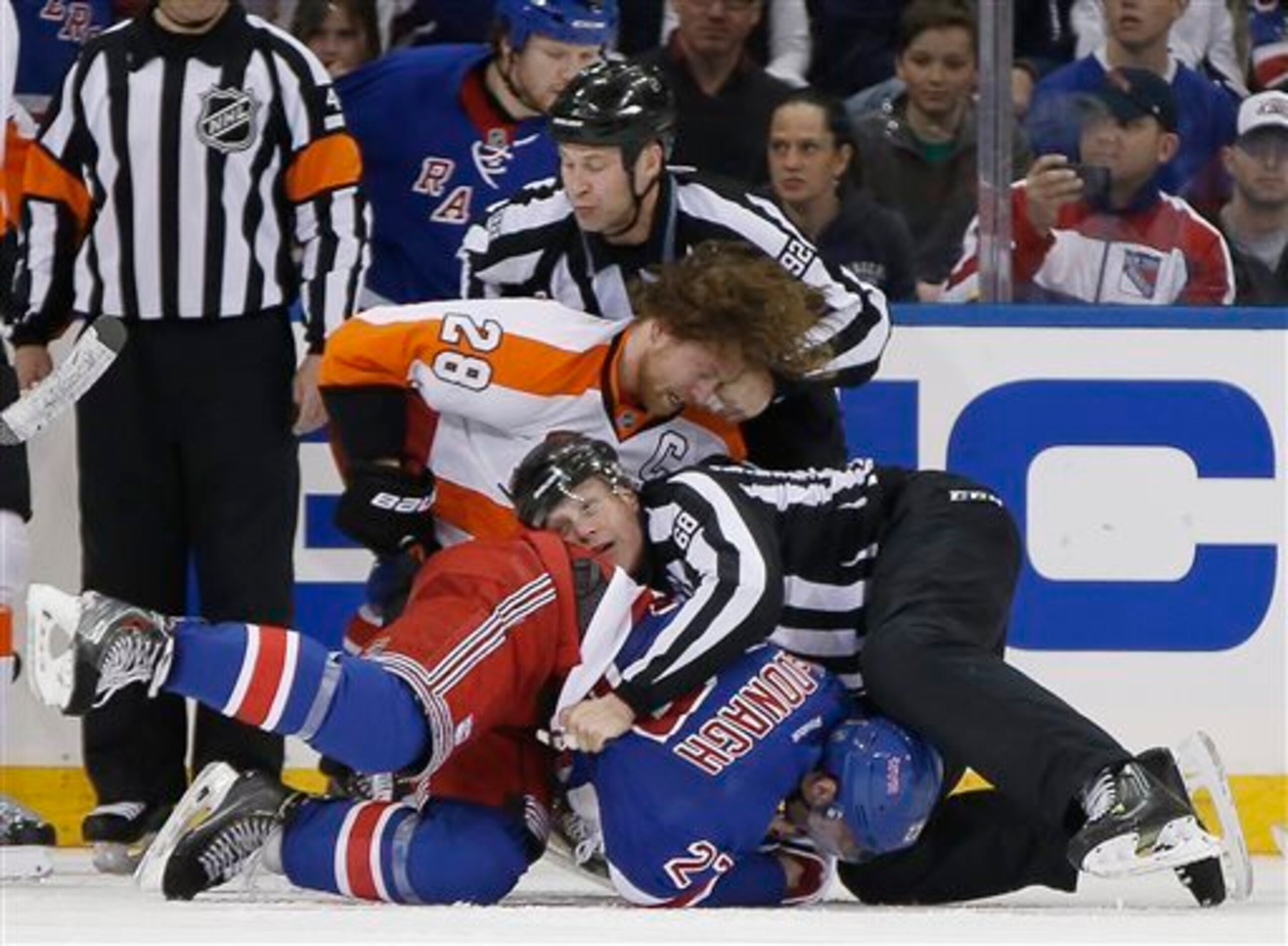 The Flyers and Rangers met again in last year's playoffs. The Flyers and Rangers met again in last year's playoffs.