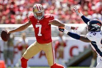 Colin Kaepernick's legs make him a dual-threat quarterback.