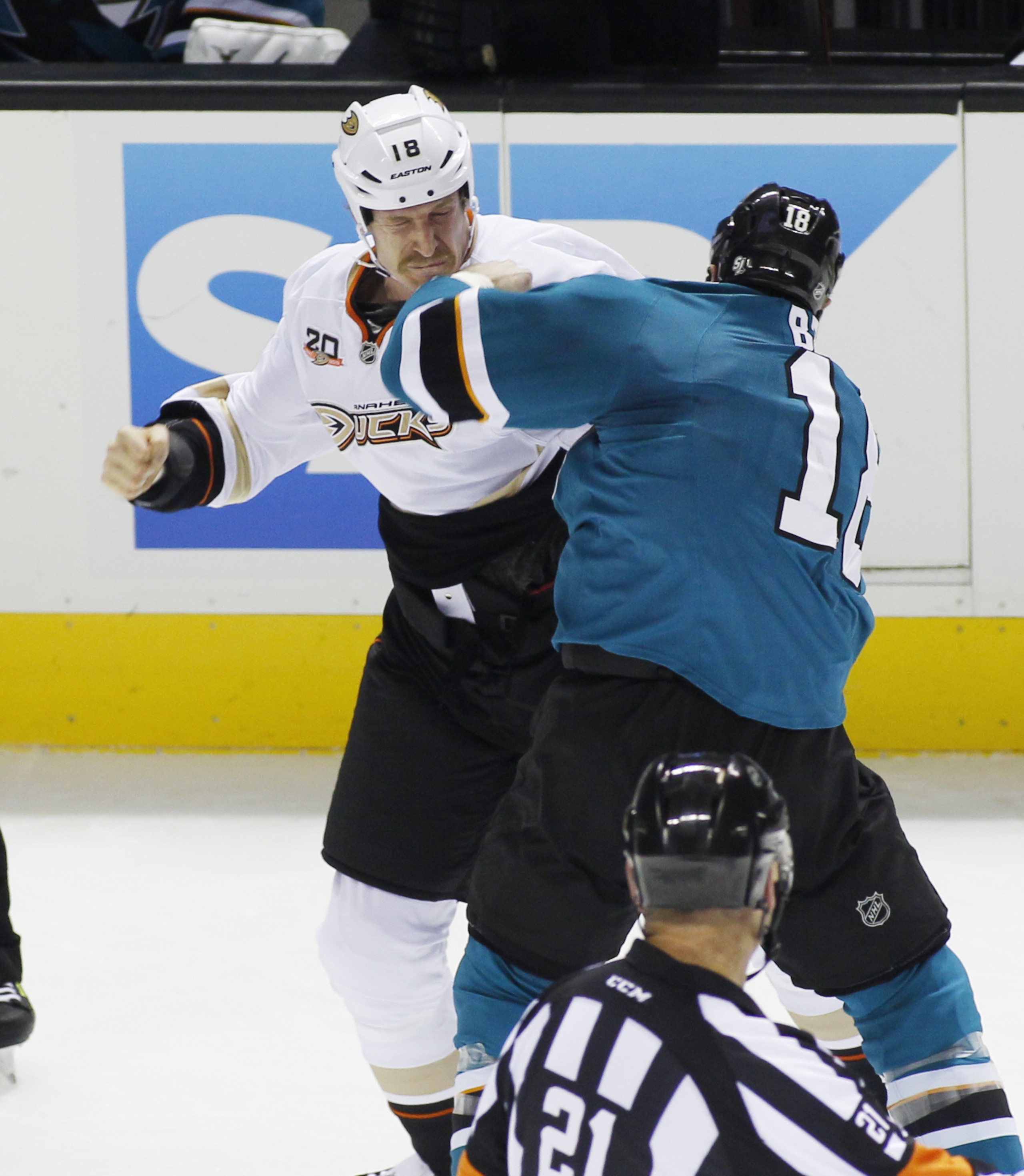 The Sharks and Ducks are division rivals.