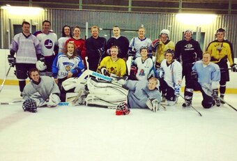 Bottas and friends hit the ice.