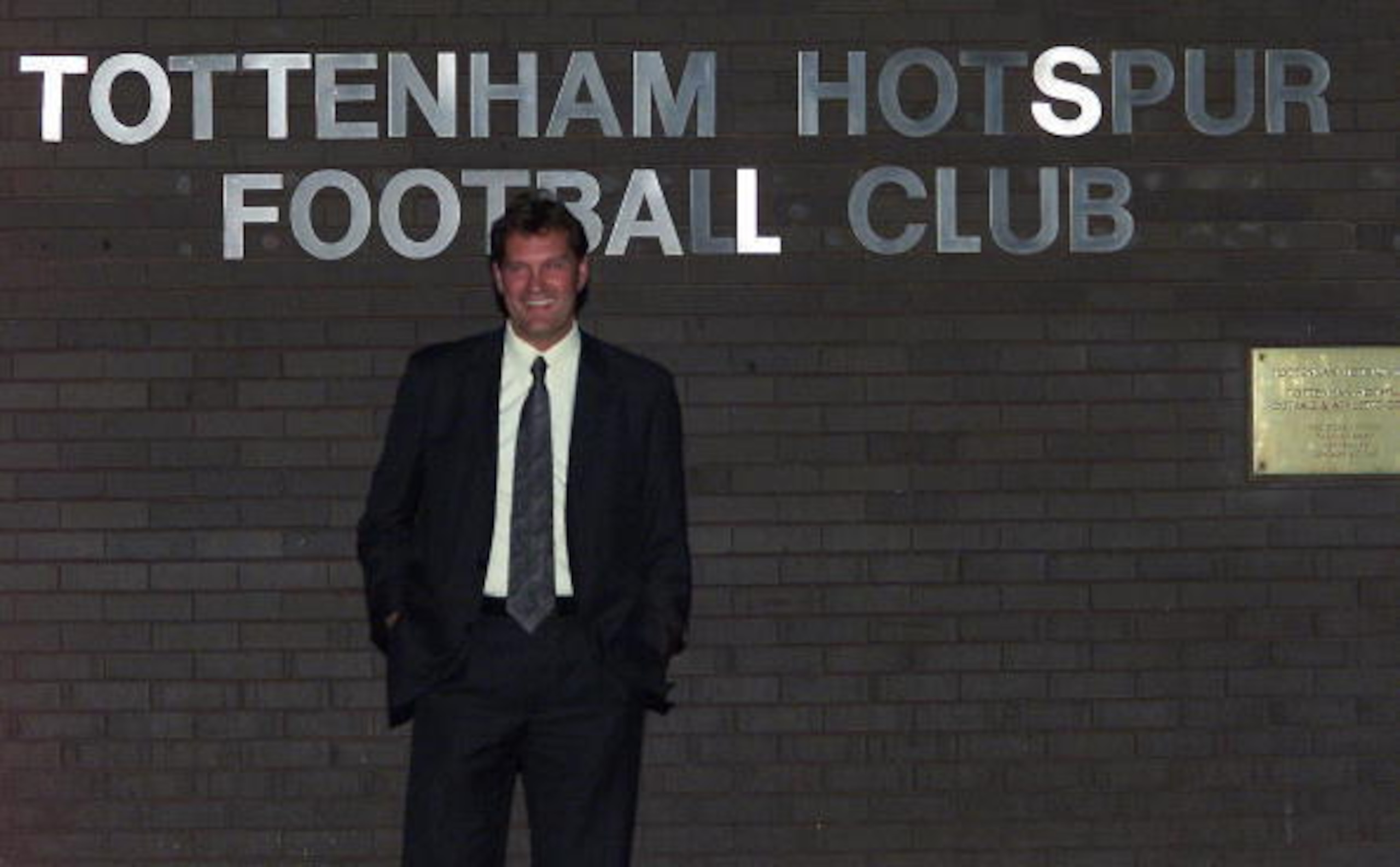 Back at White Hart Lane after being appointed manager in March 2001.