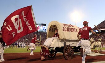 The Sooner Schooner gives Oklahoma a great game day experience.