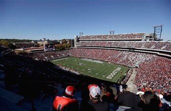 Georgia's Sanford Stadium has one of the South's best football environments.